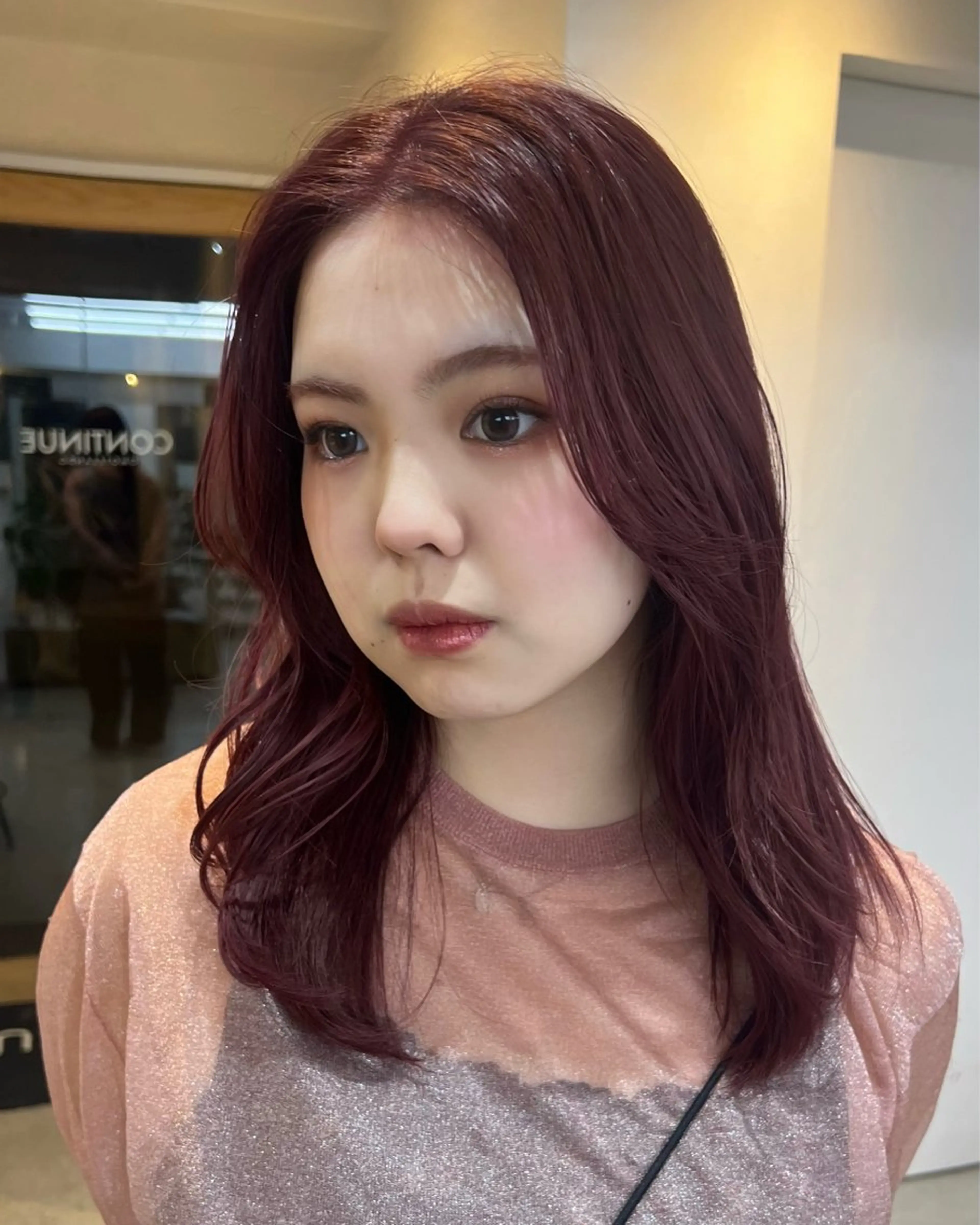 セミロング カット ヘアカラー トリートメント 表参道/kozue/ 艶髪/髪質改善のヘアスタイル