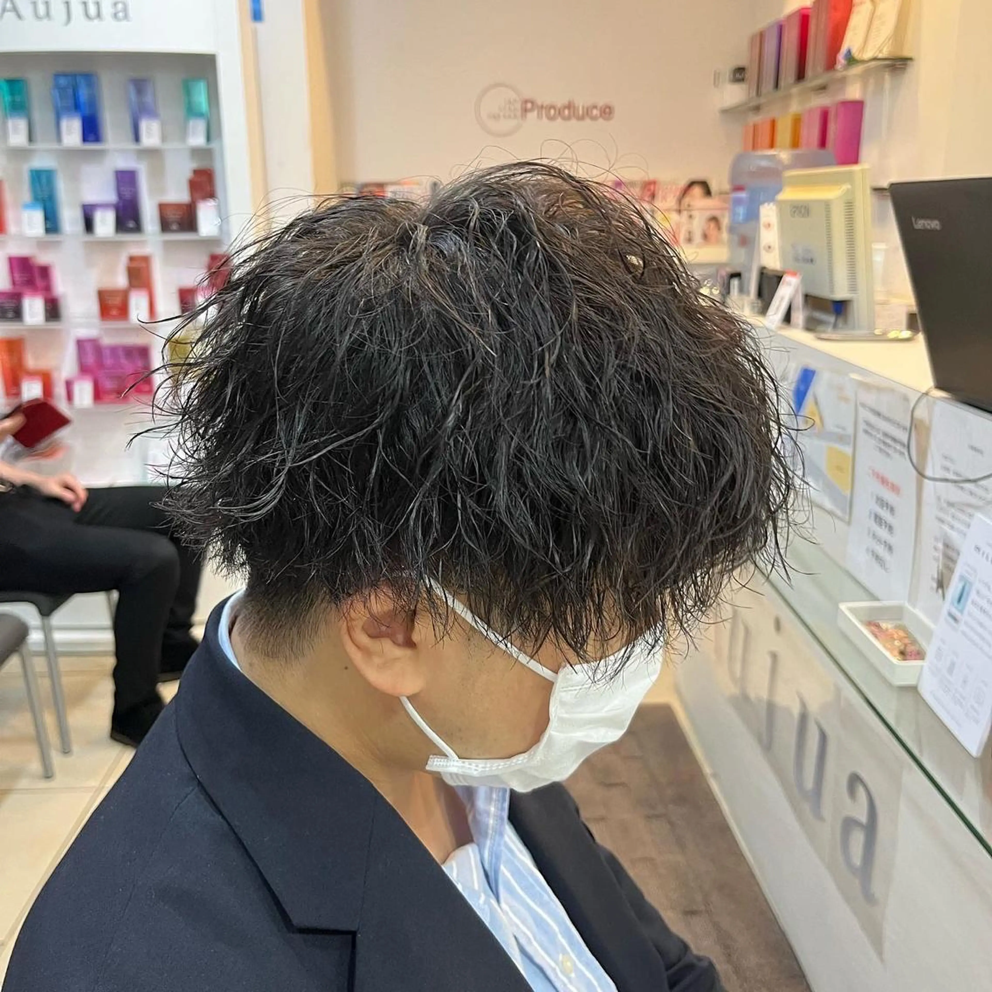 ショート パーマ メンズ メンズパーマ メンズツイストパーマ ツイストパーマ パーマ 韓国風メンズ/毛流れ ヘアなら須田龍世のヘアスタイル