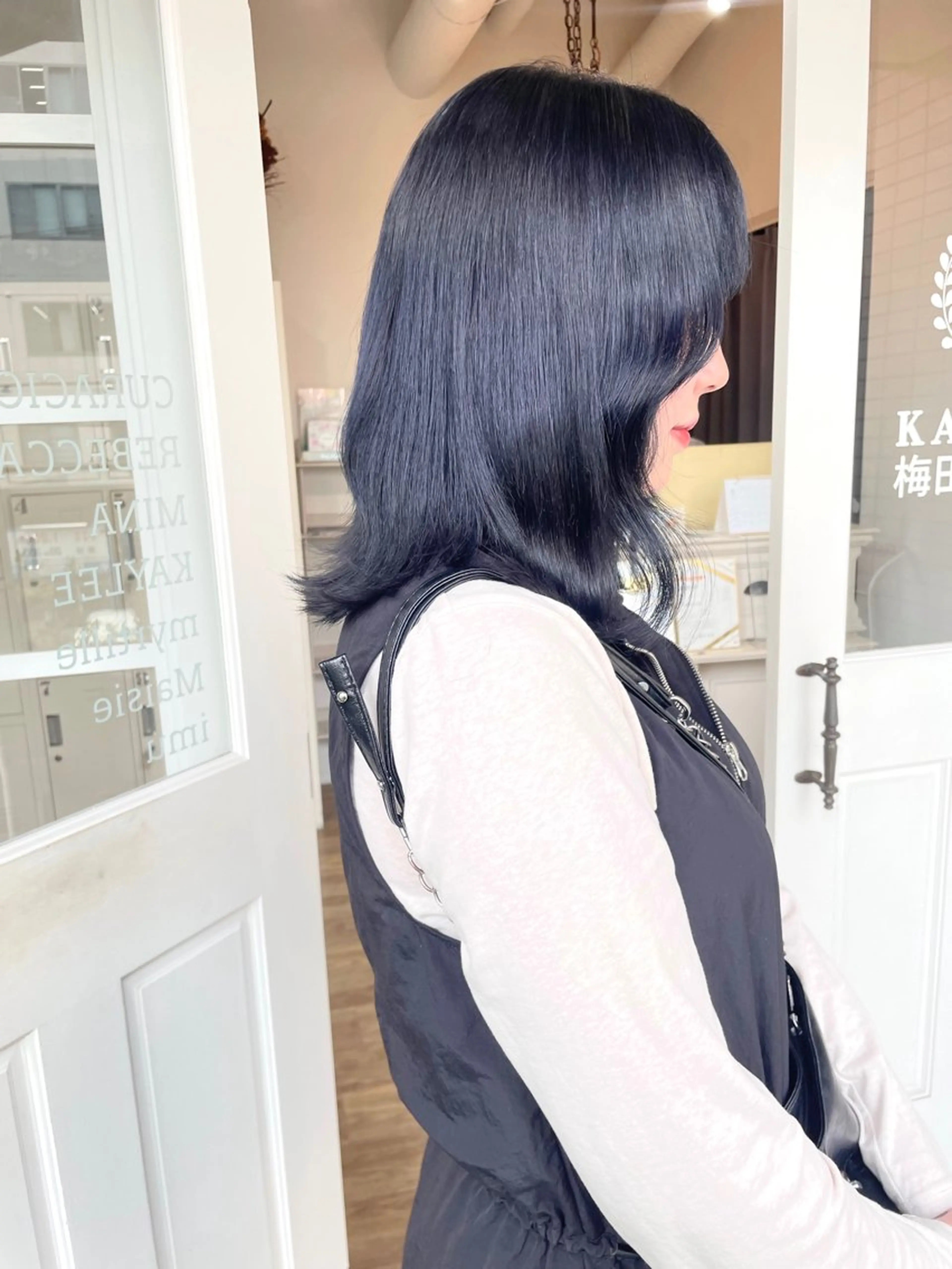 セミロング カット ヘアカラー トリートメント ももか /韓国style🖤のヘアスタイル