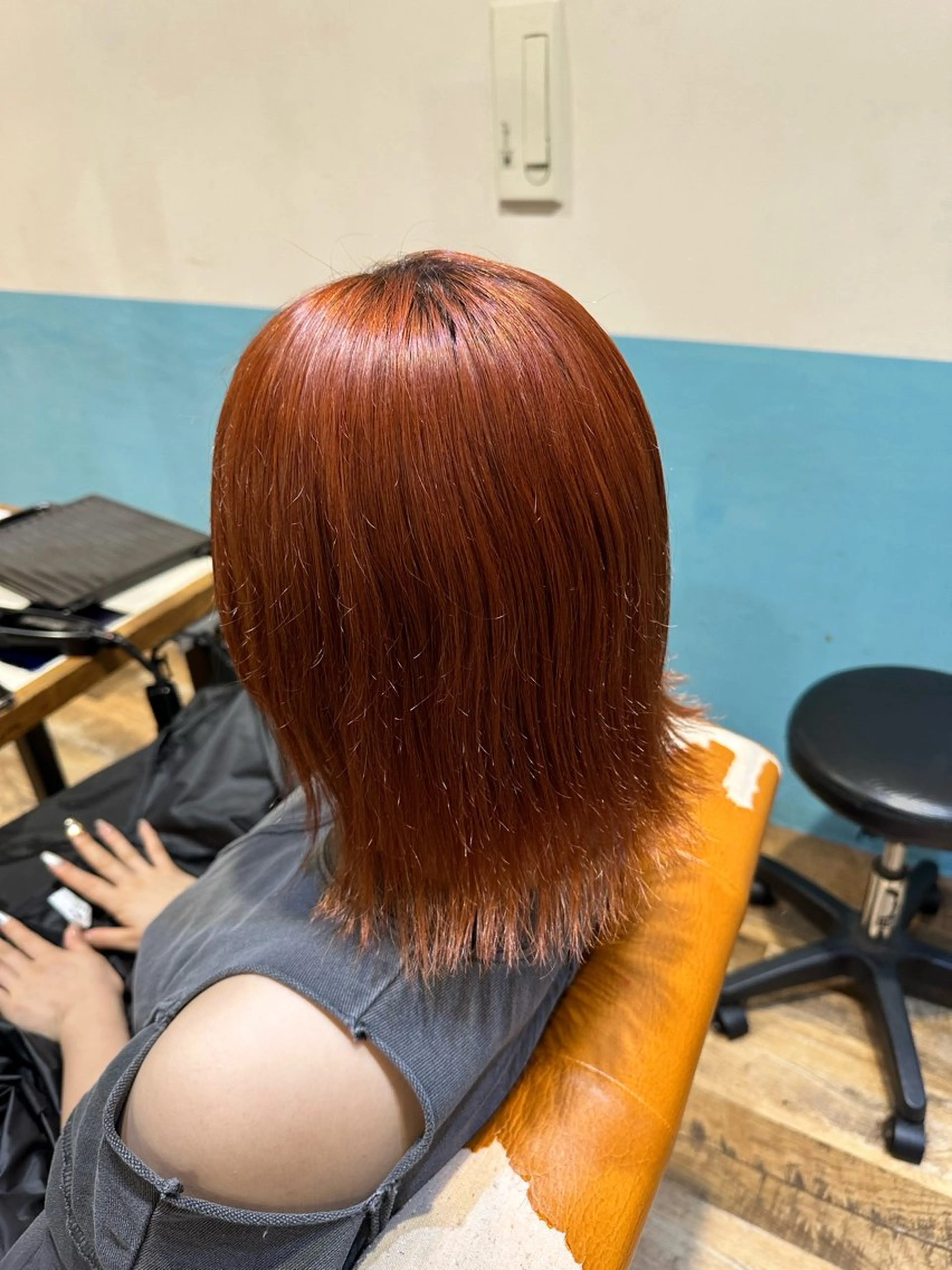 ミディアム ヘアカラー トリートメント ヘアセット 💞艶カラー/ ブリーチ💞ユウカのヘアスタイル