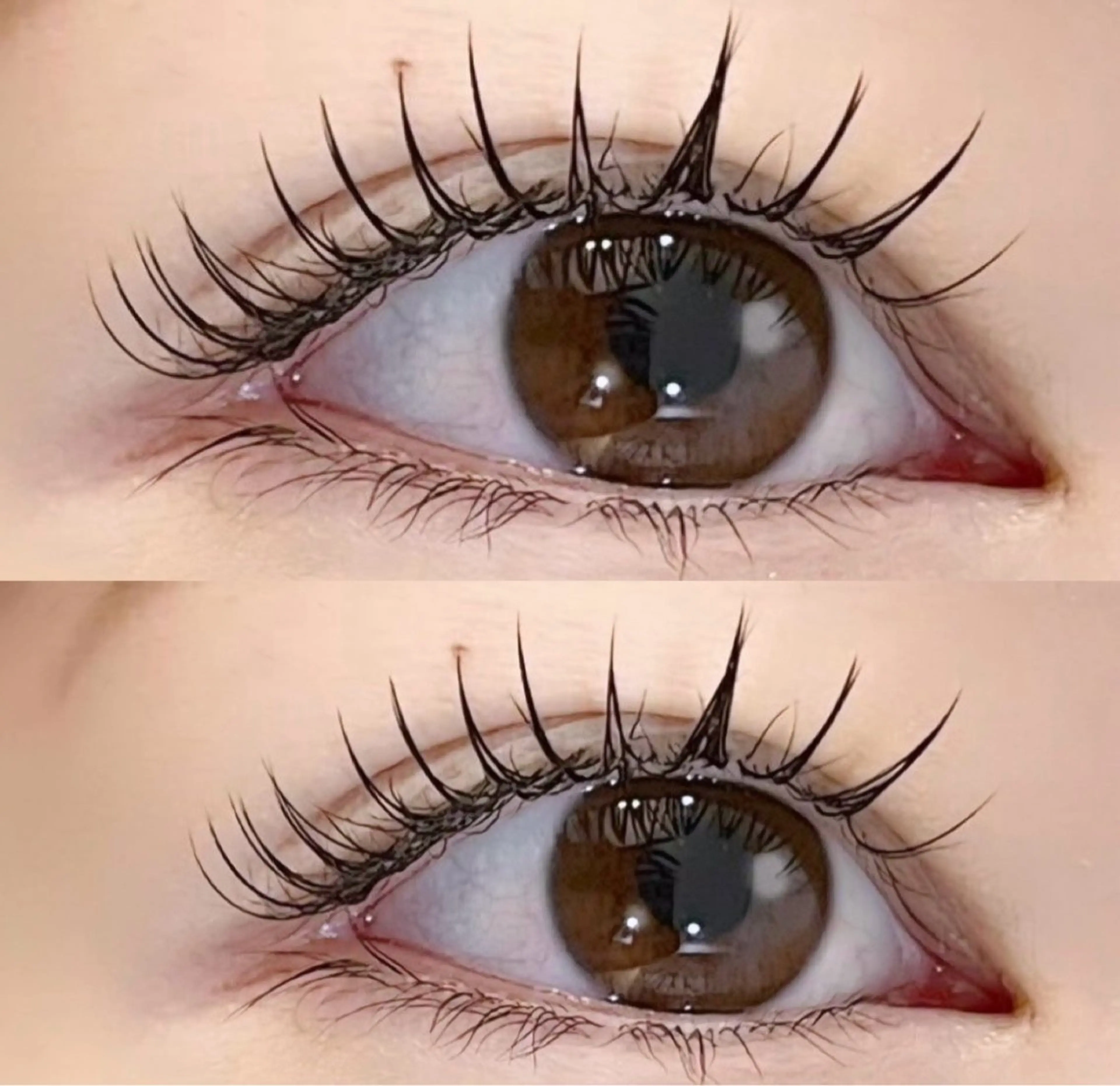 マツエク・マツパ ナチュラル eve🐰束間まつ毛 /透明感カラーのヘアスタイル