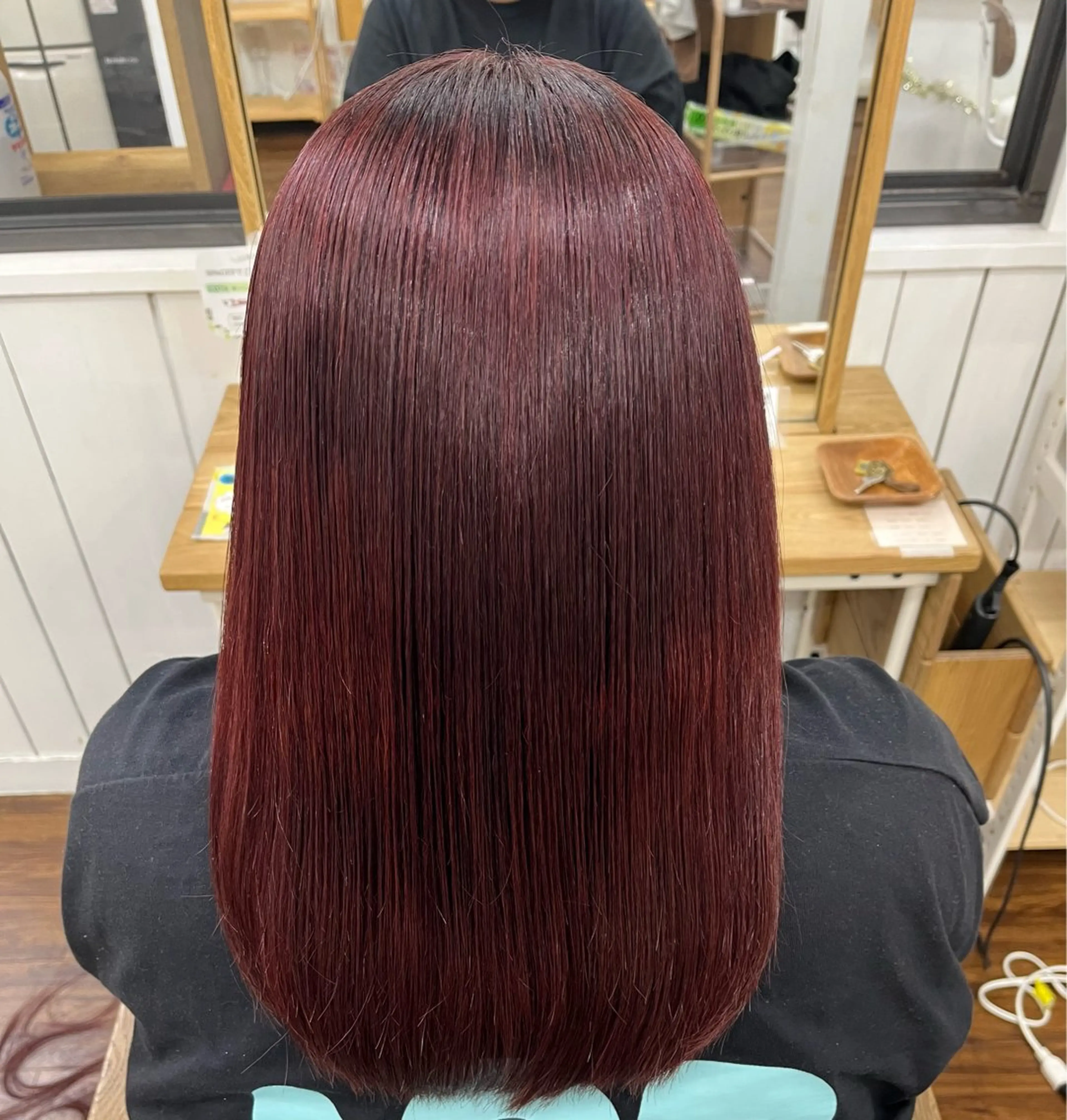 ロング カラー パーマ レッドカラー 髪質改善 縮毛矯正 カット ヘアカラー 縮毛矯正 YUIMARL 倉敷店🌸SAEのヘアスタイル