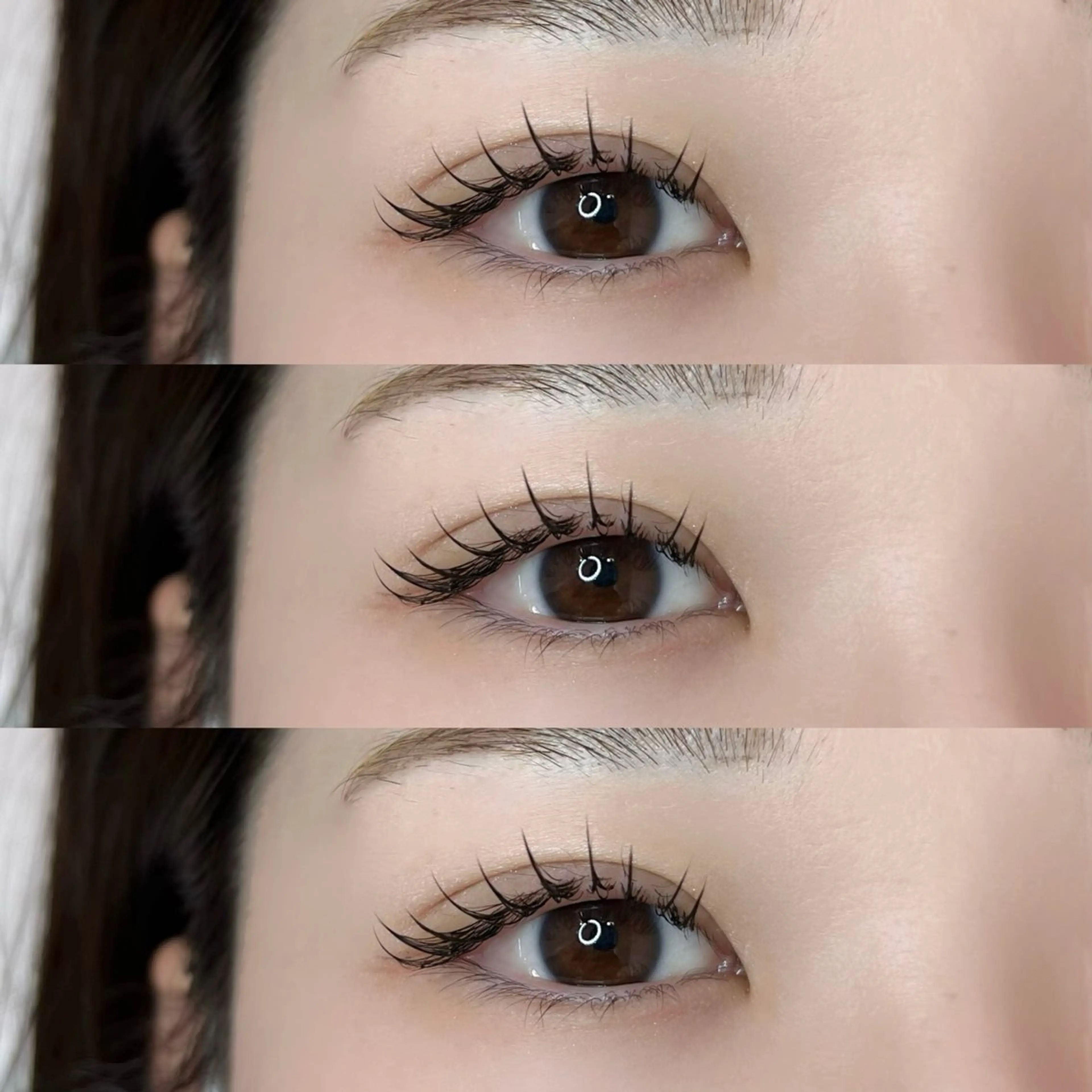 マツエク・マツパ フラットラッシュ eyelash&eyebrow salon mude所属・koharu  ︎︎のマツエク・マツパデザイン