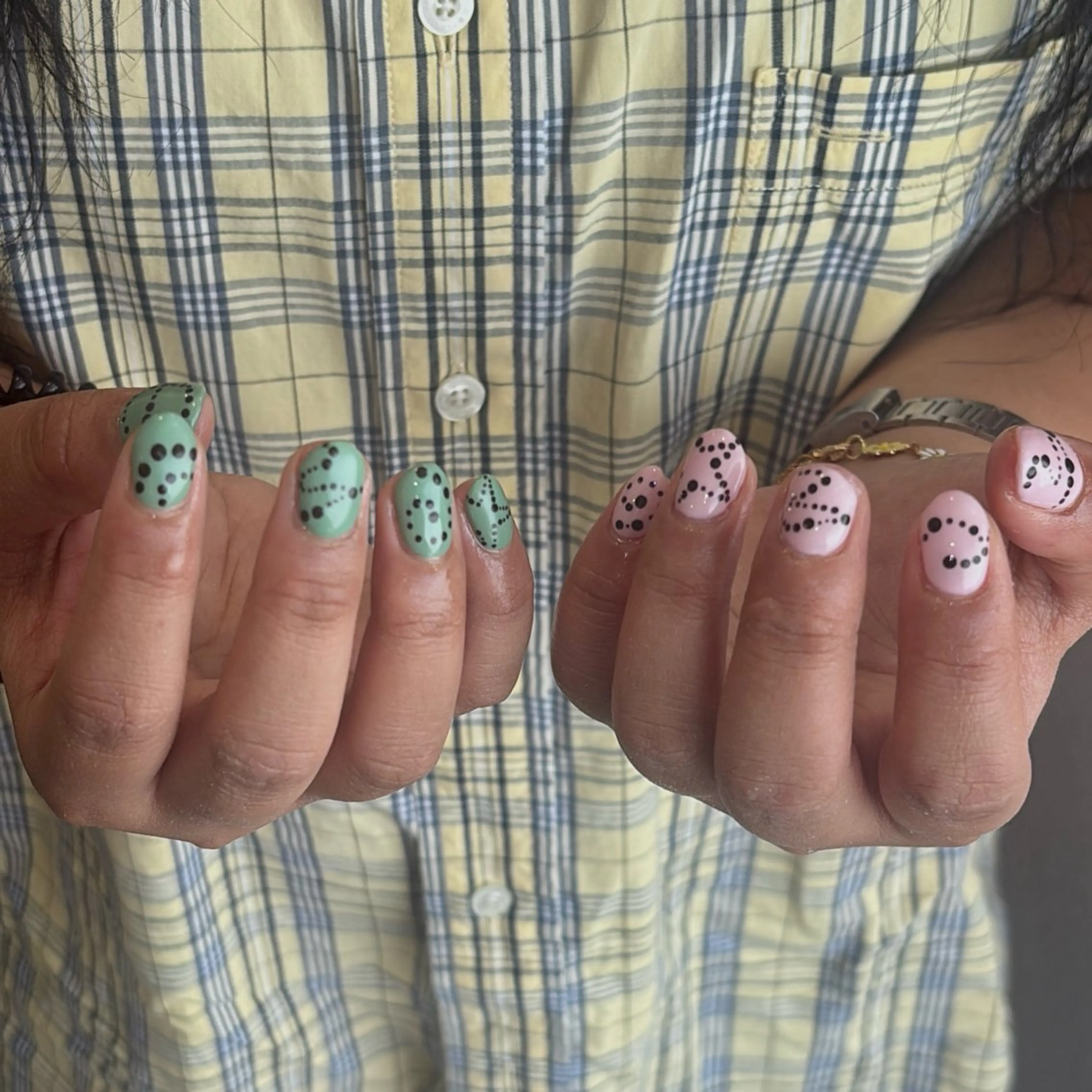 ネイル ドット ハンドネイル 【REVE】｡*. cocoro⋆.*のネイルデザイン