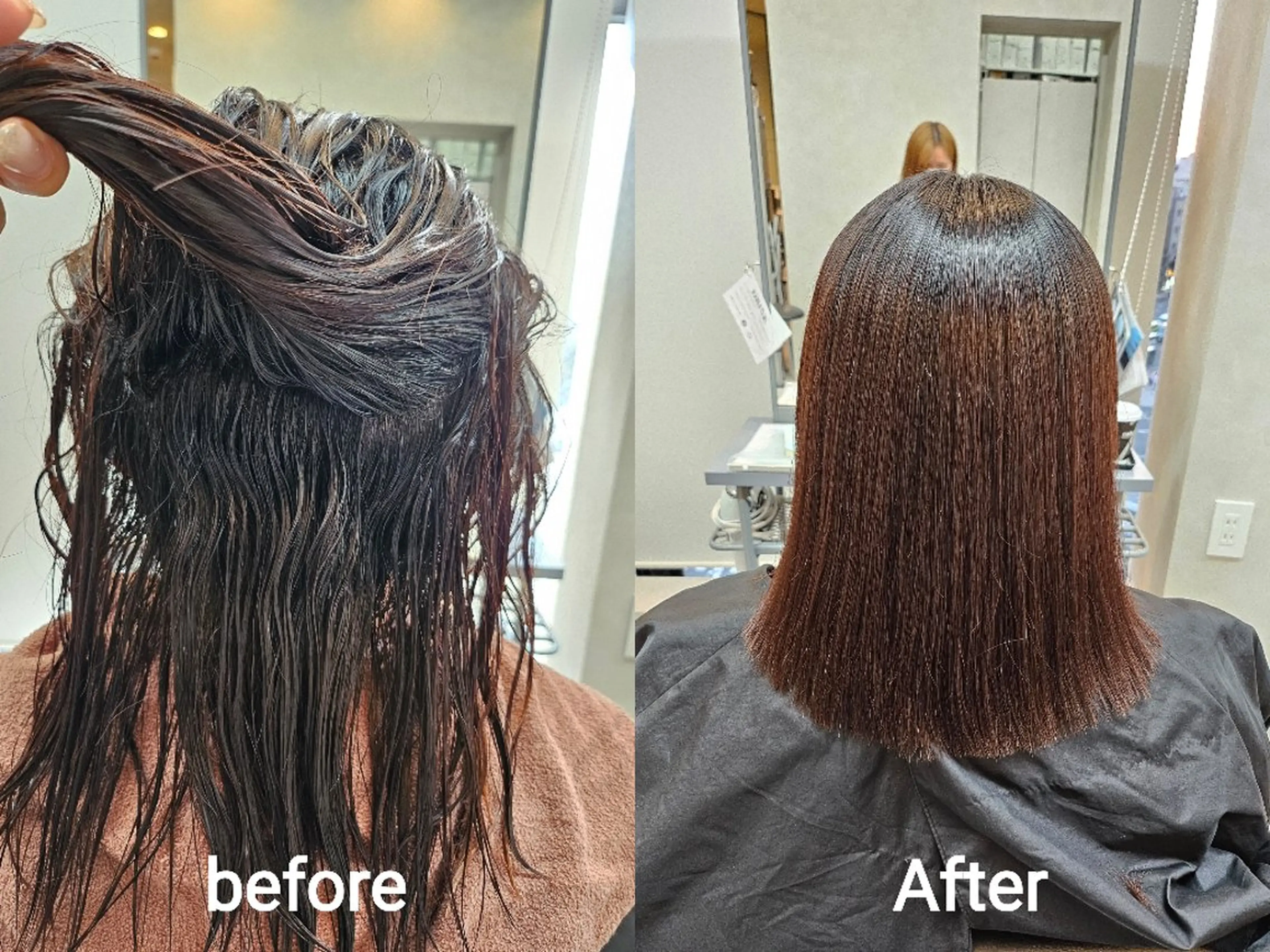 ミディアム 髪質改善 縮毛矯正 トリートメント 寺西紗友望/髪質改善 ストレート/ボブのヘアスタイル