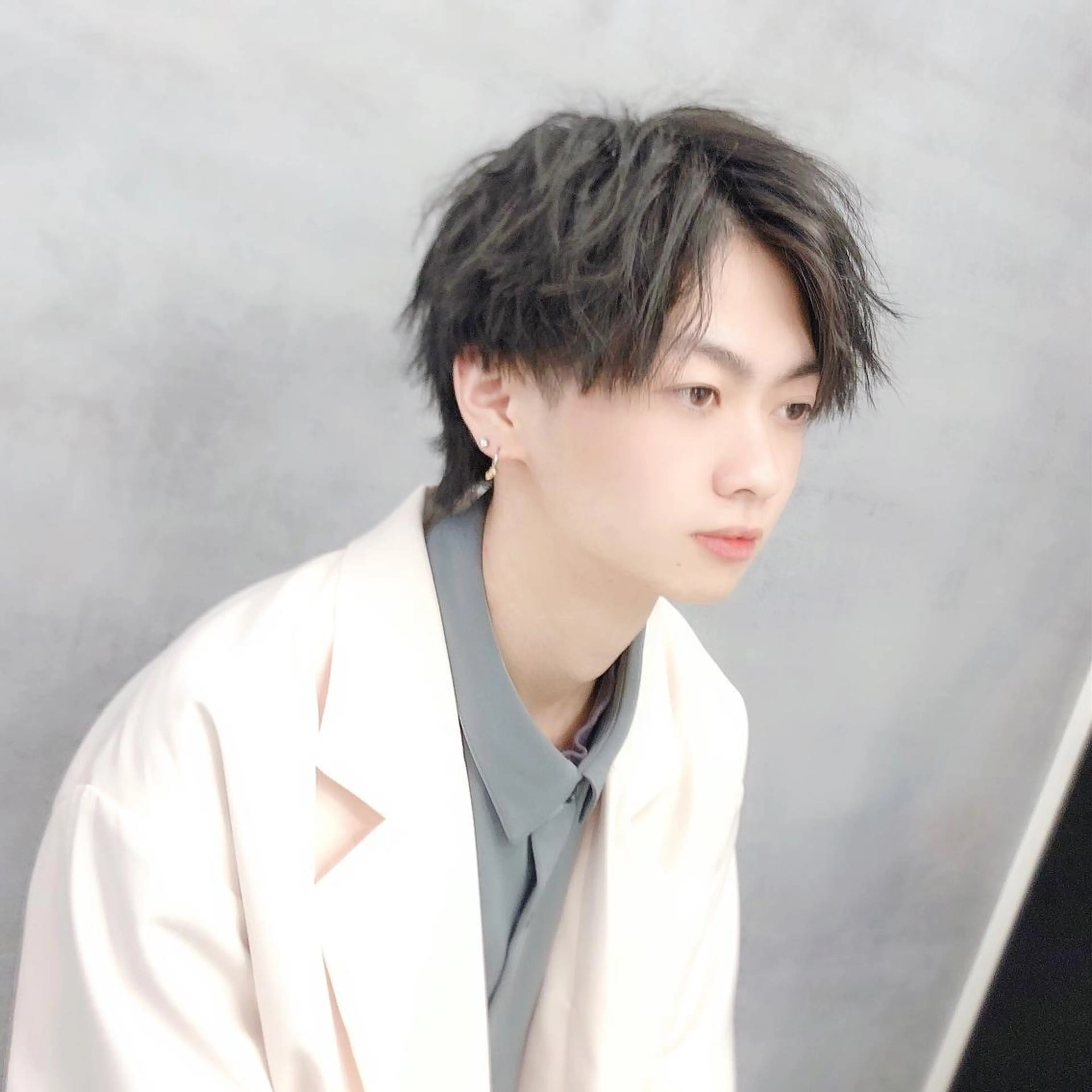 ショート メンズ ［銀座］淡色 ラベンダー🫧大村のヘアスタイル