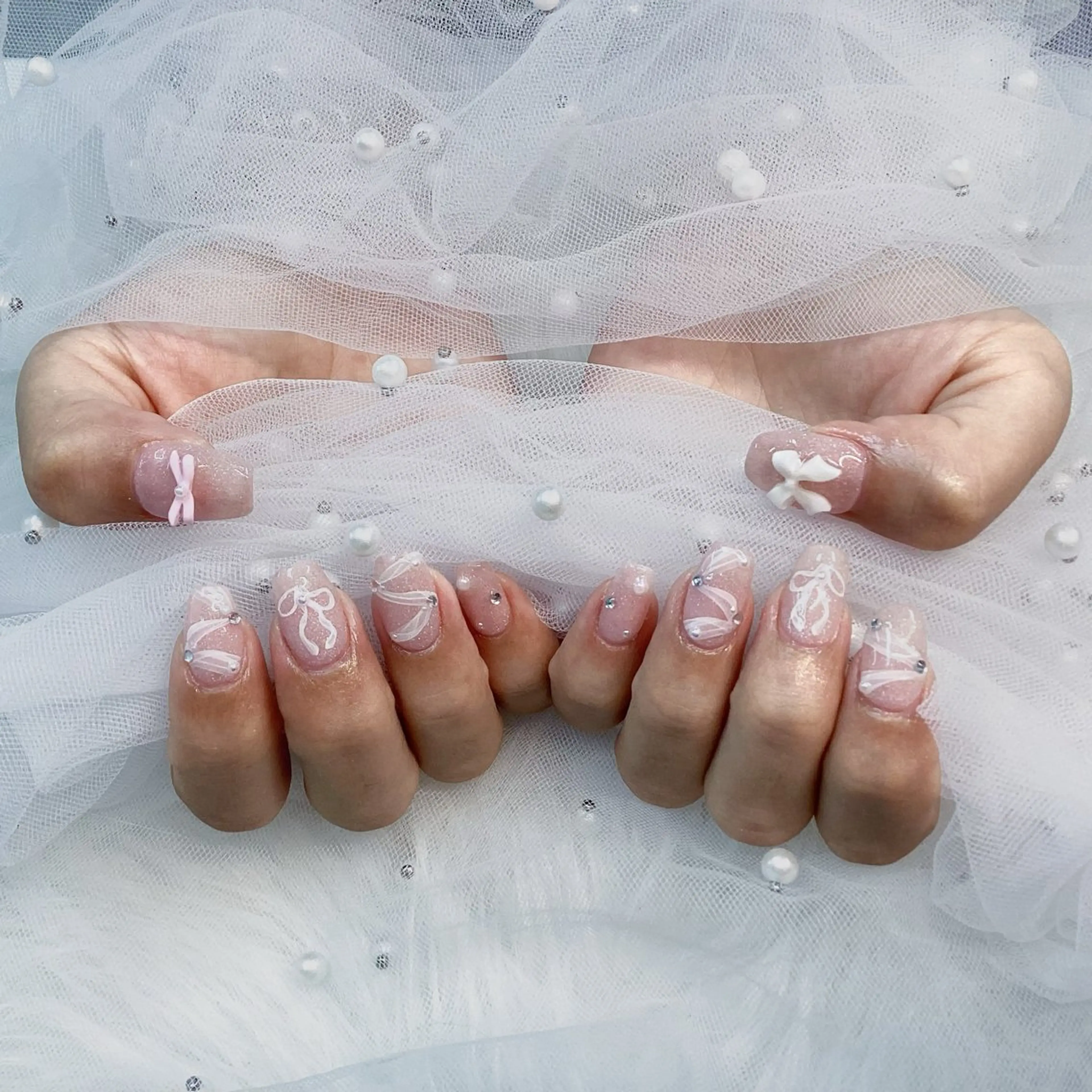 ネイル パーツ全部¥110 サロンミミのネイルデザイン