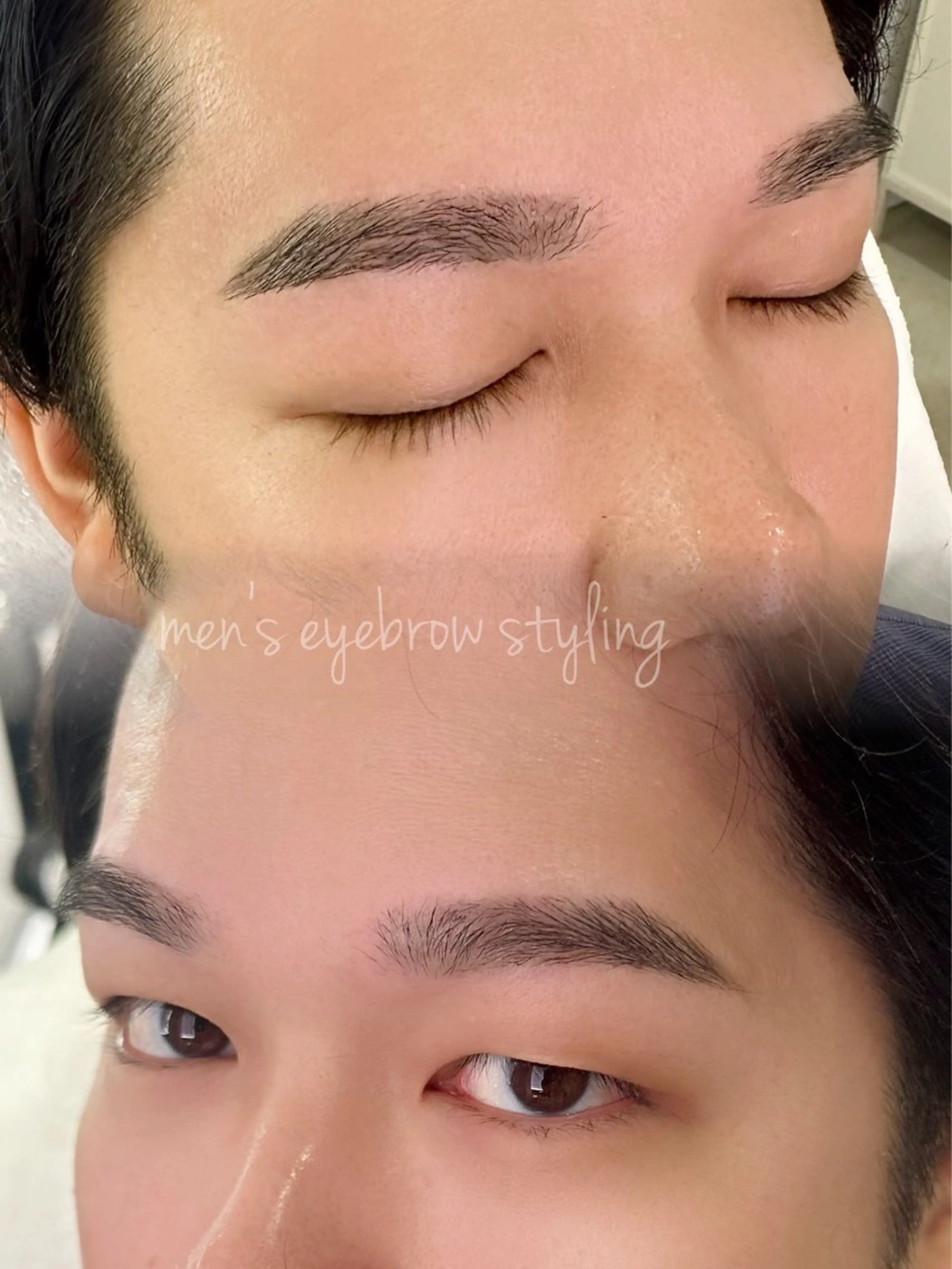 🩶🖤Men's eyebrow styling🖤🩶の写真
