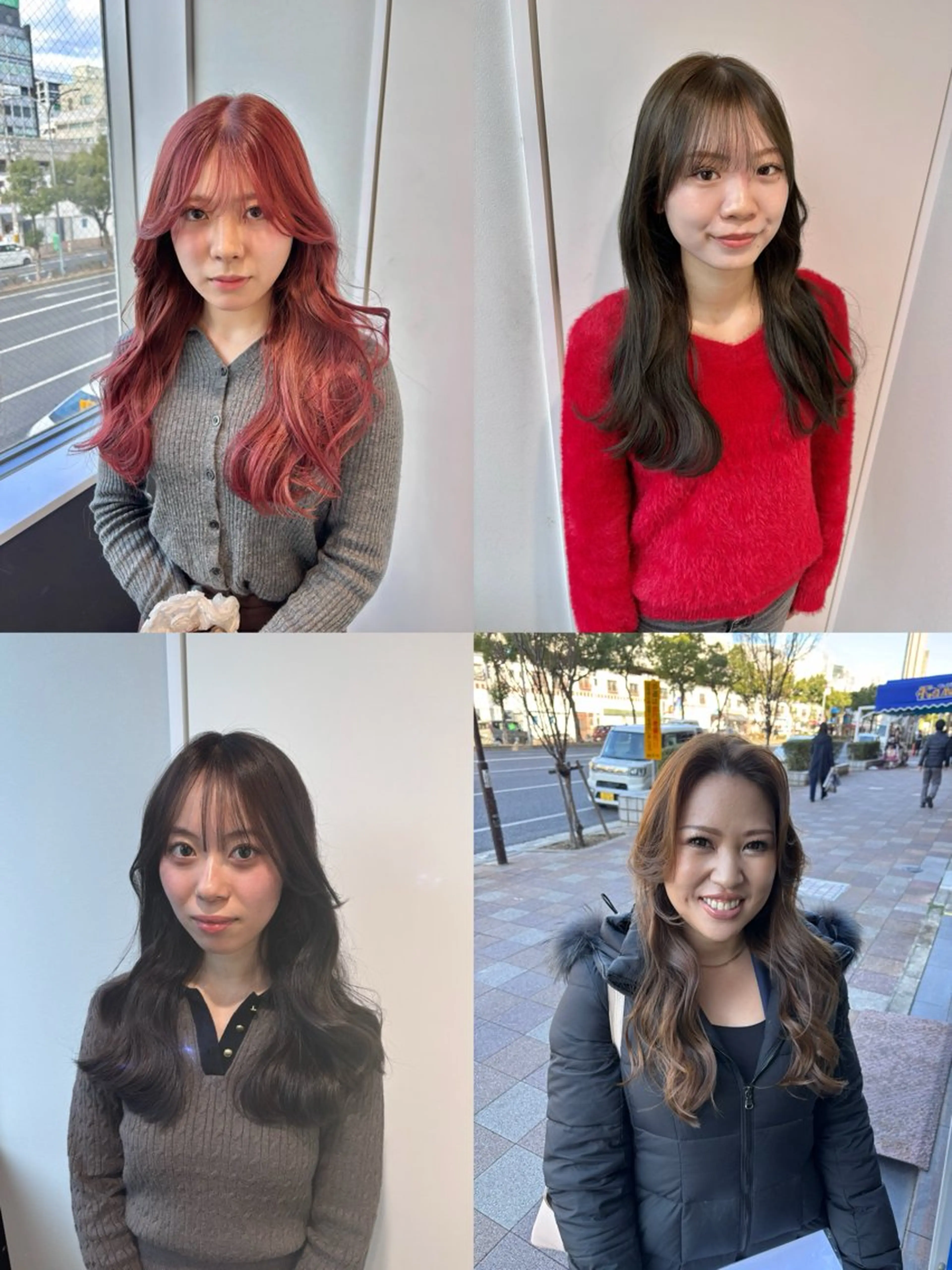 セミロング レイヤーカット カット ヘアカラー 穐田 航のヘアスタイル