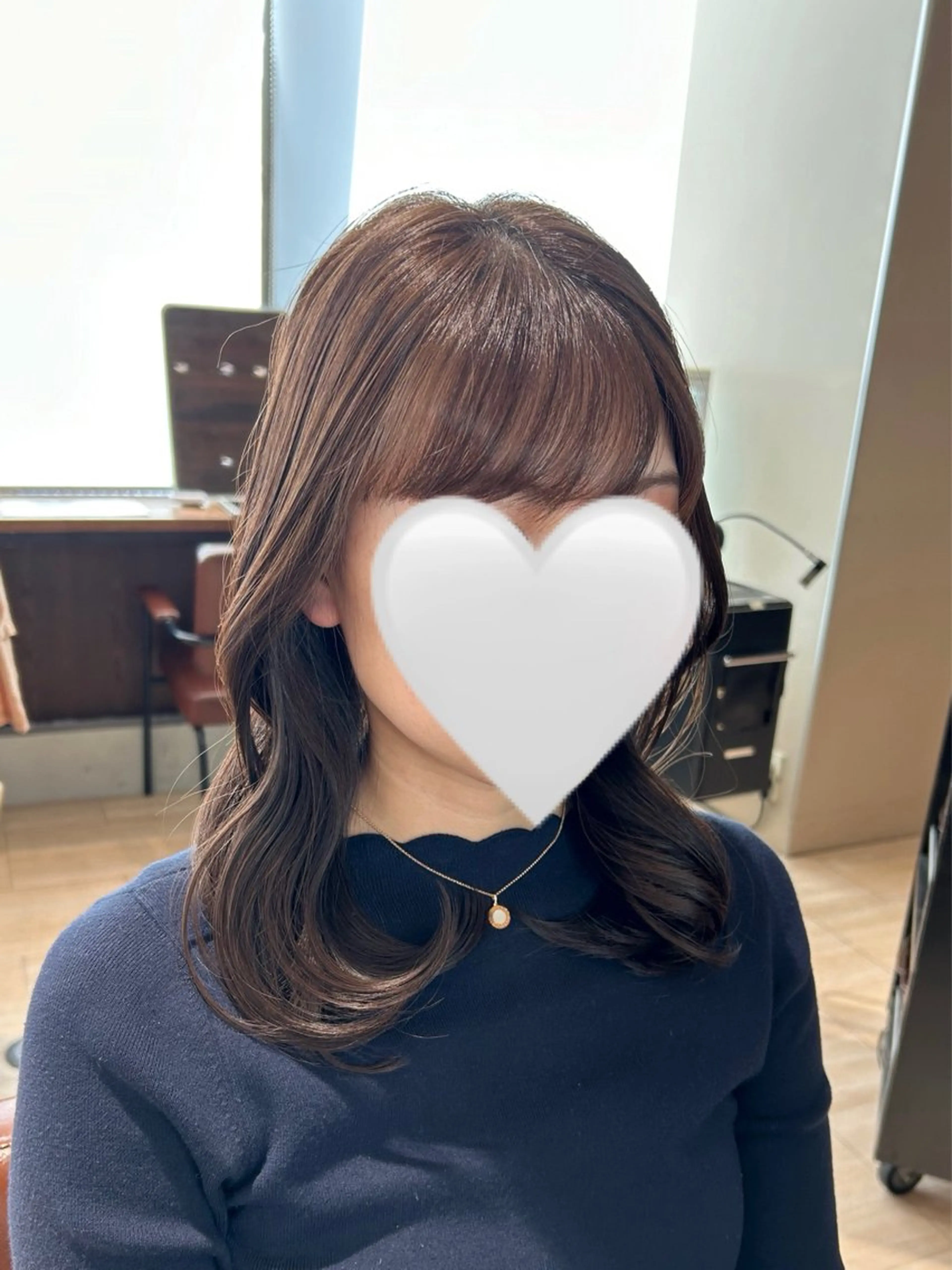 ミディアム カラー くびれヘア レイヤーカット カット トリートメント 髙木美緒🌿 レイヤー/アレンジのヘアスタイル