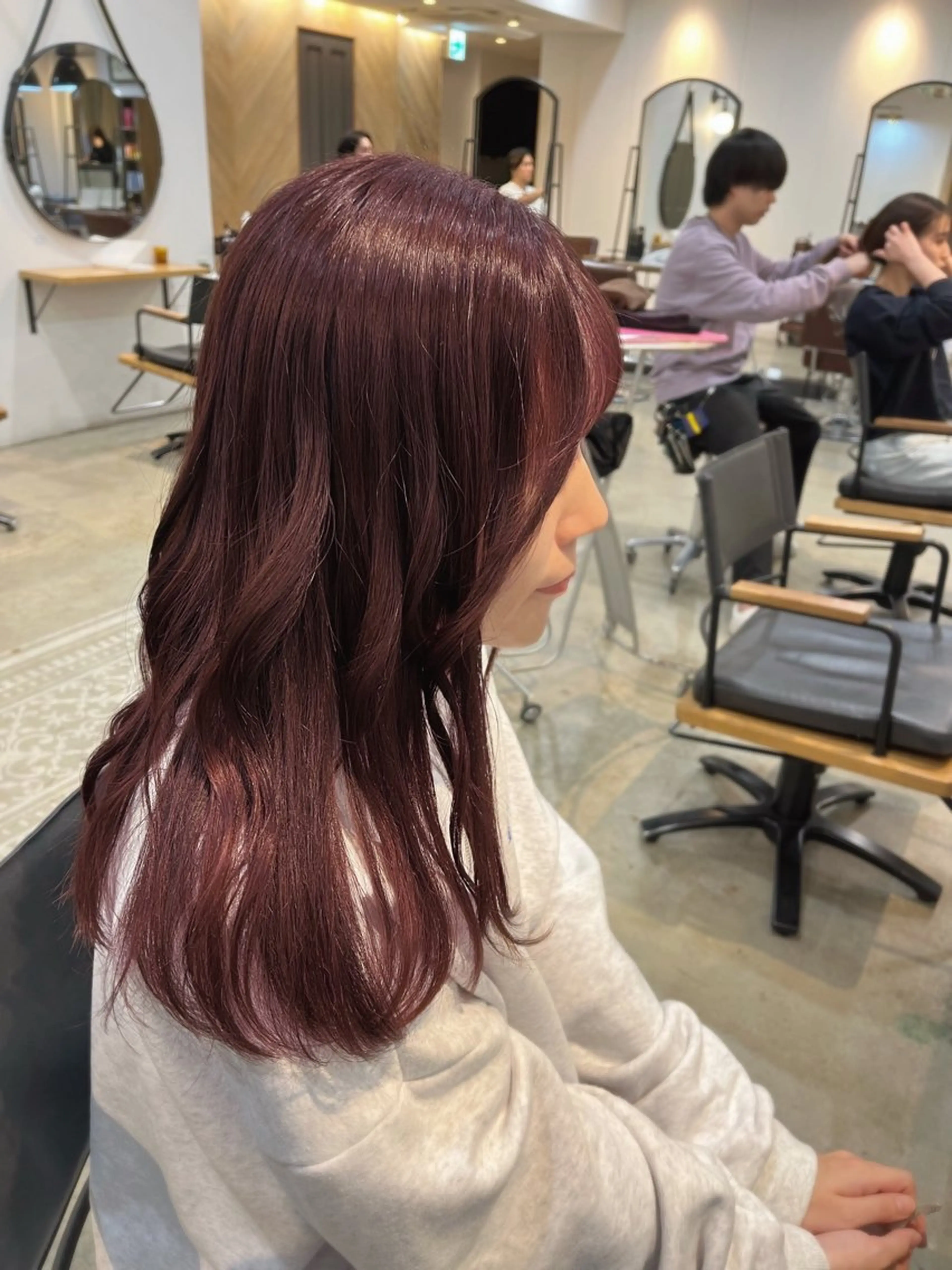 ロング 中津/梅田/赤み消し /髪質改善/愛芽のヘアスタイル