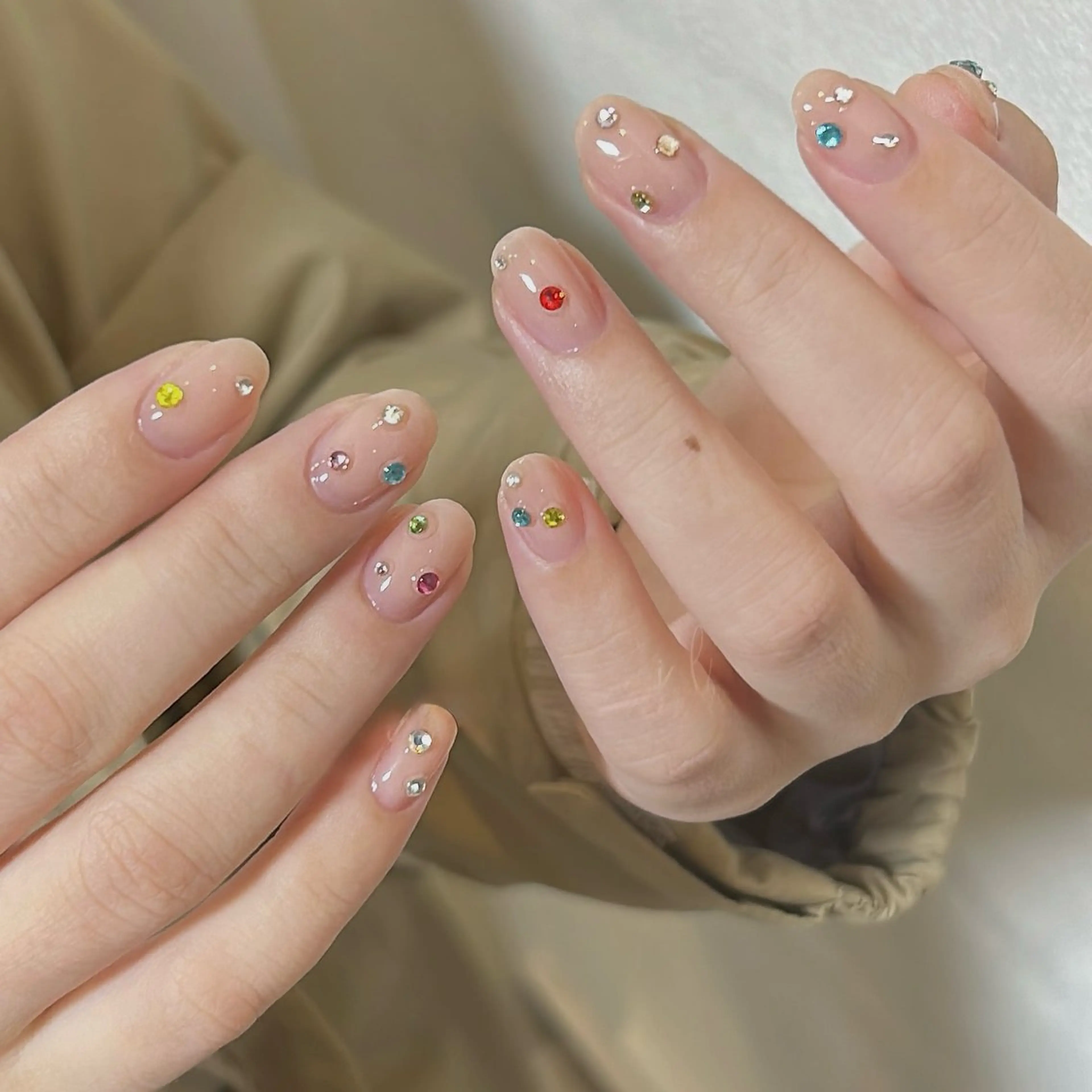 🌹🌹ワンカラー＆ラメグラデ+ストーンつけ放題の写真