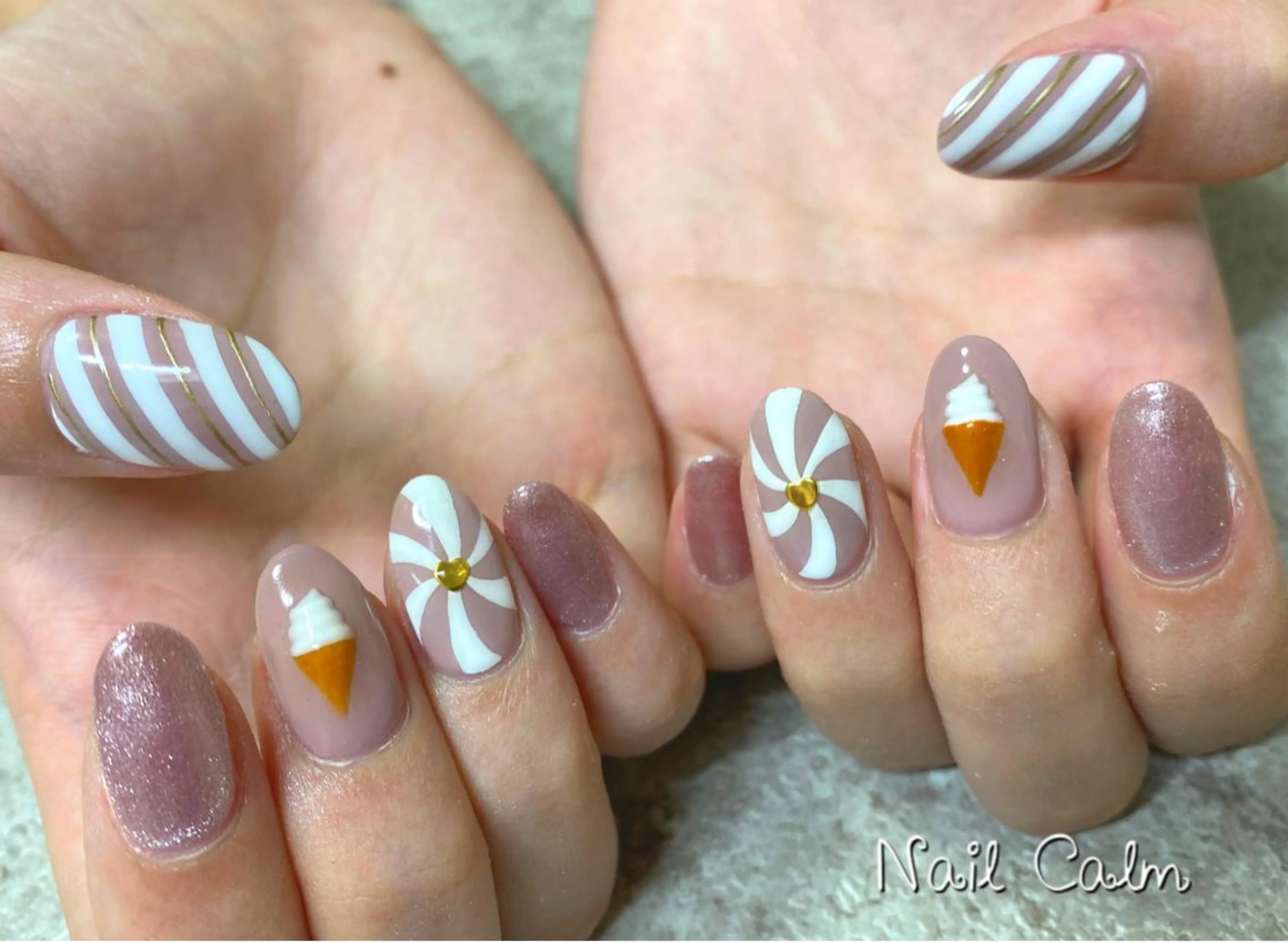 ネイル アートネイル ハンドネイル Nail Calm所属・プライベートサロン Calmのネイルデザイン