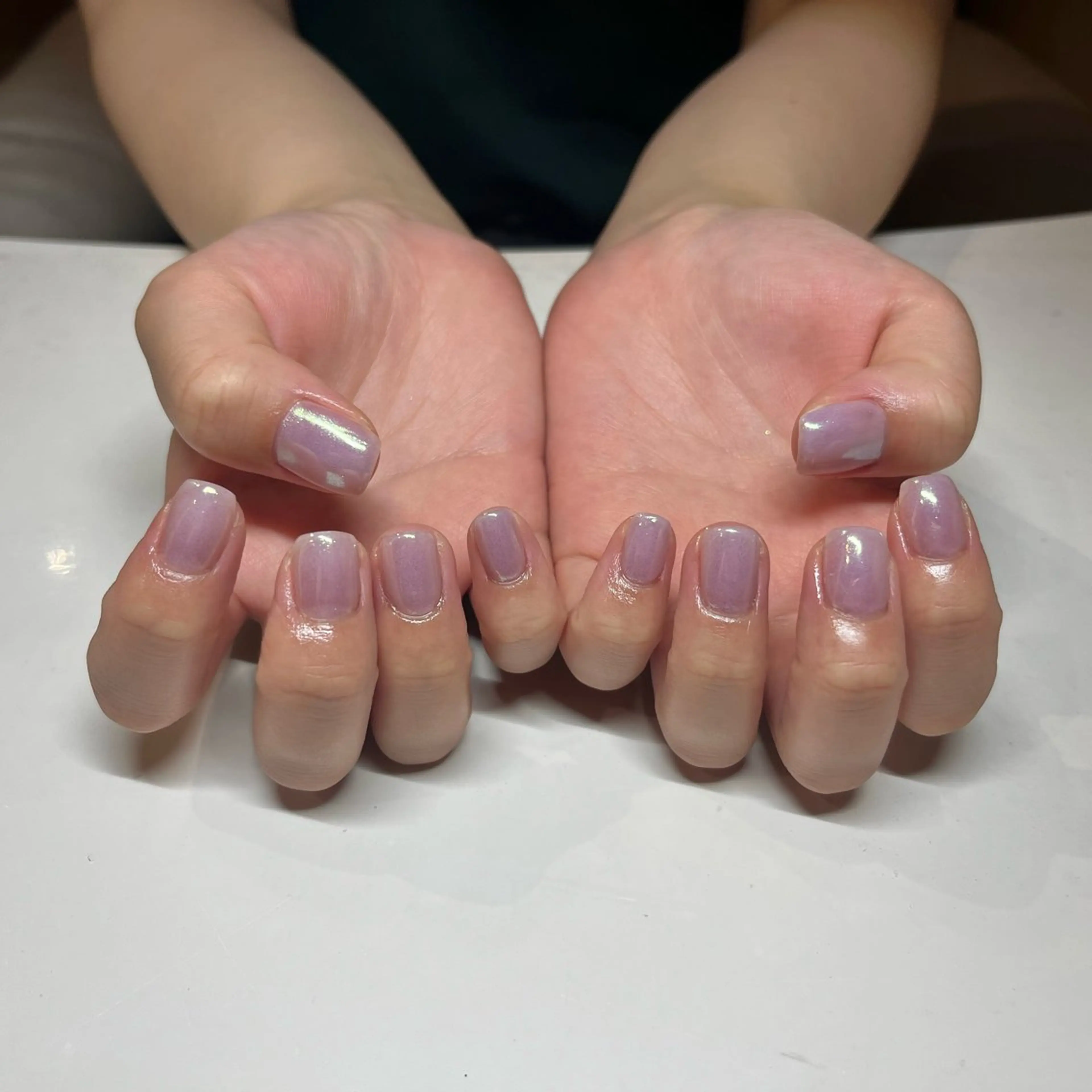 《パラジェルベース🎀》🧡マグネット、オーロラカラー（オフ込み）フィルイン施術💎の写真