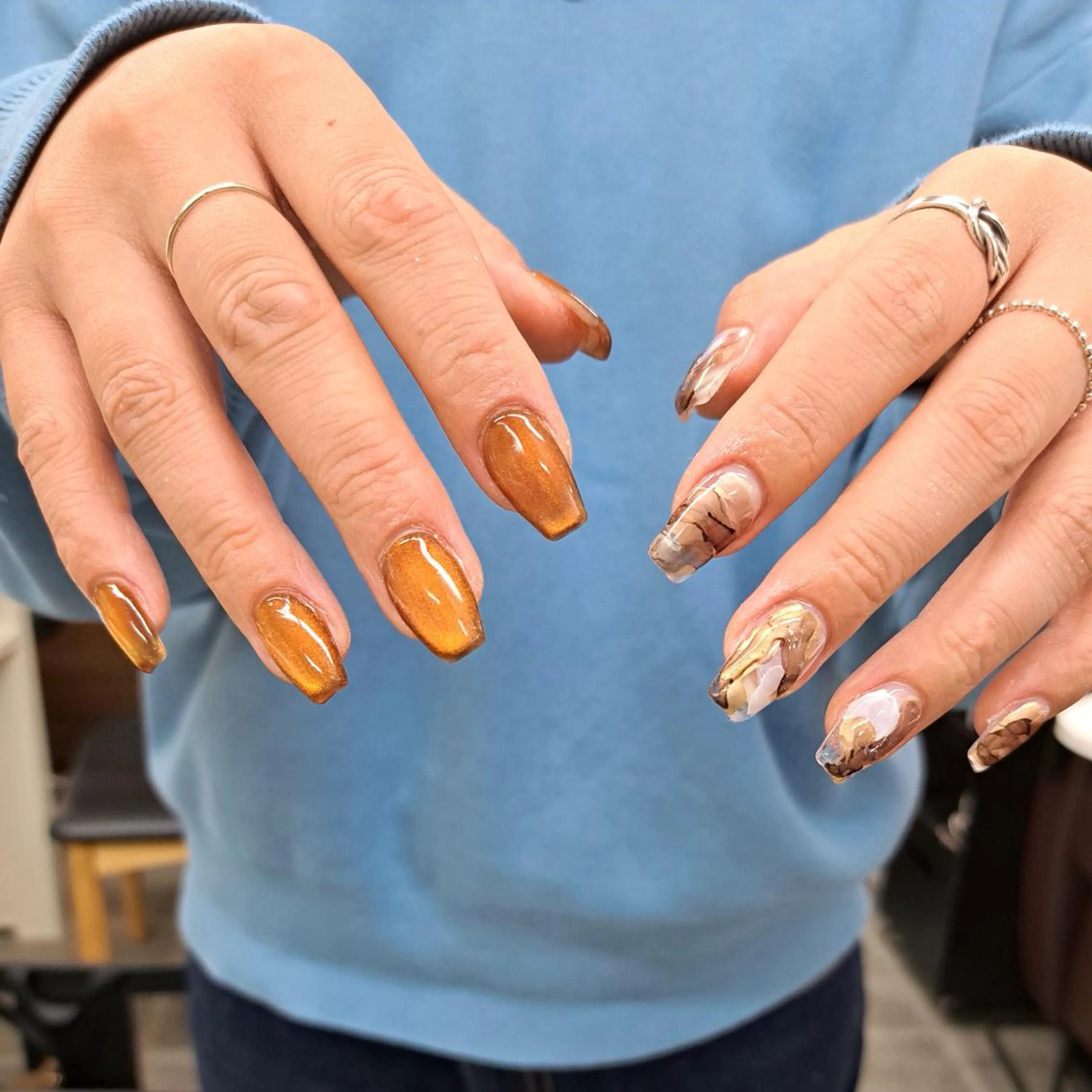 ネイル アートネイル ジェルネイル マグネットネイル ニュアンスネイル スカルプネイル ハンドネイル nailstudio eviz新宿店のネイルデザイン