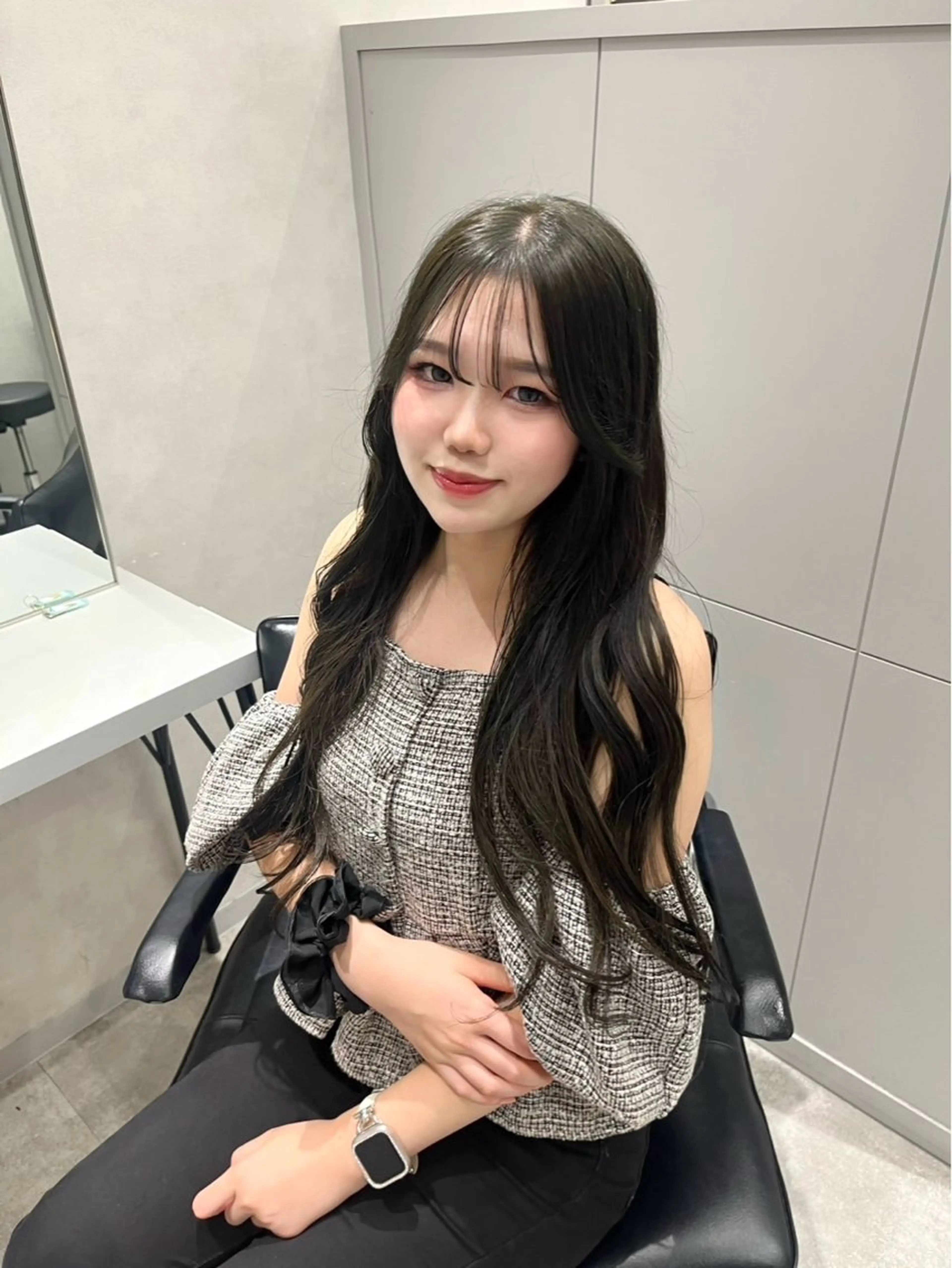 ロング ヘアカラー トリートメント kiitos西梅田所属・モカ／ カラーモデル募集中のヘアスタイル