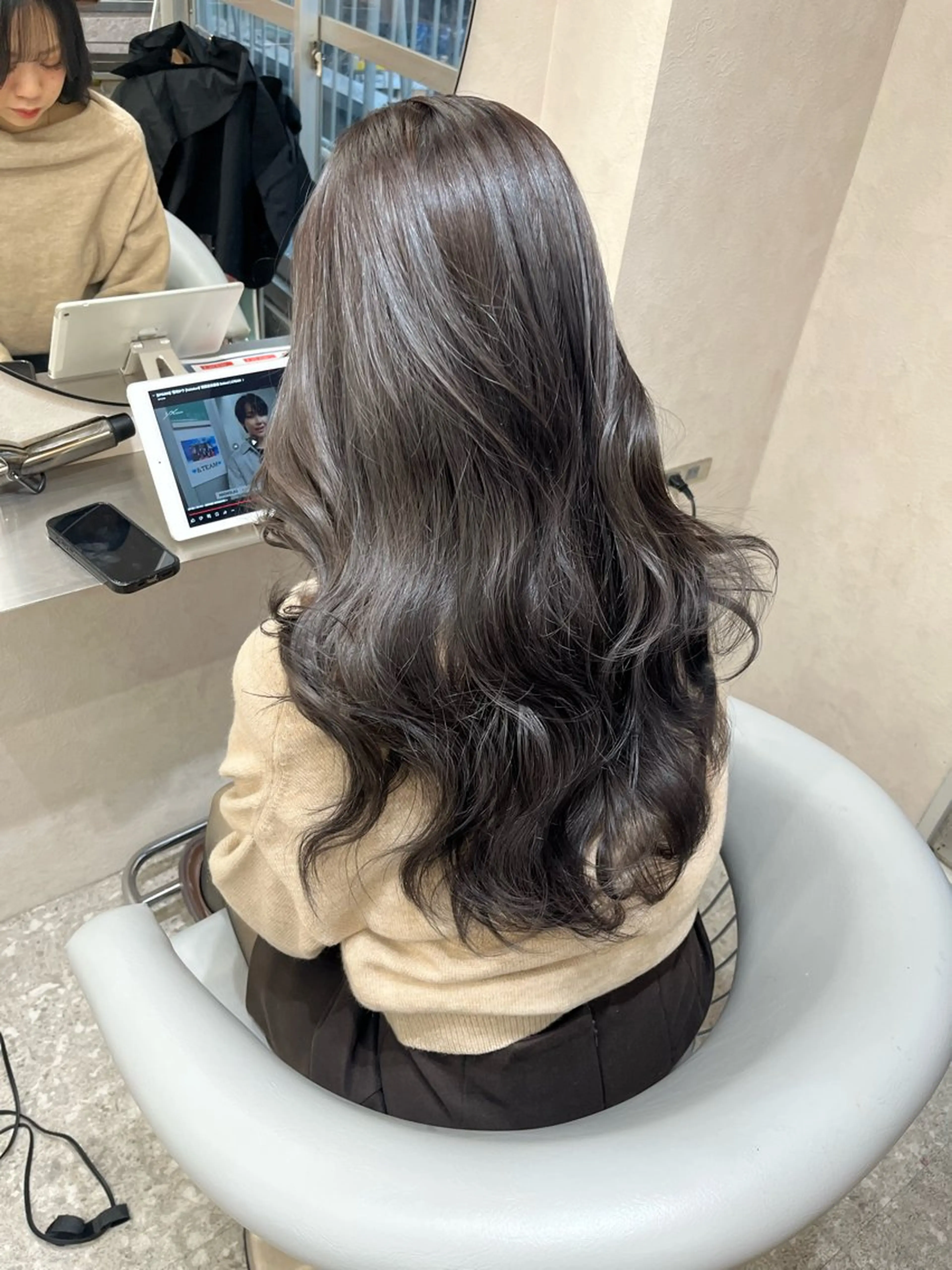 ロング カラー ヘアカラー トリートメント 韓国ハッシュカット/ 新宿/髪質改善/岡崎のヘアスタイル