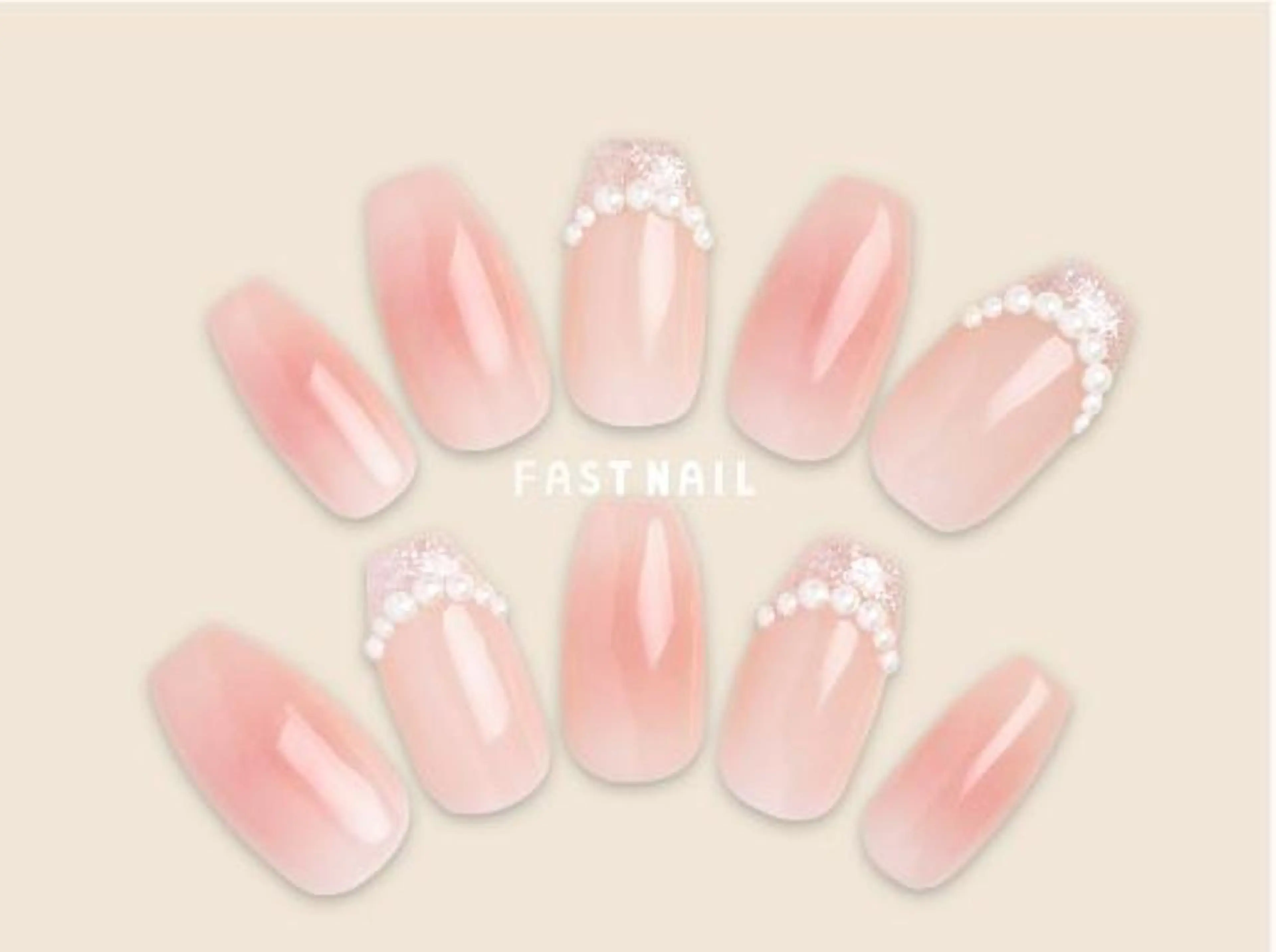 ネイル チークネイル 春ネイル ワンホンネイル FASTNAIL 立川店のネイルデザイン