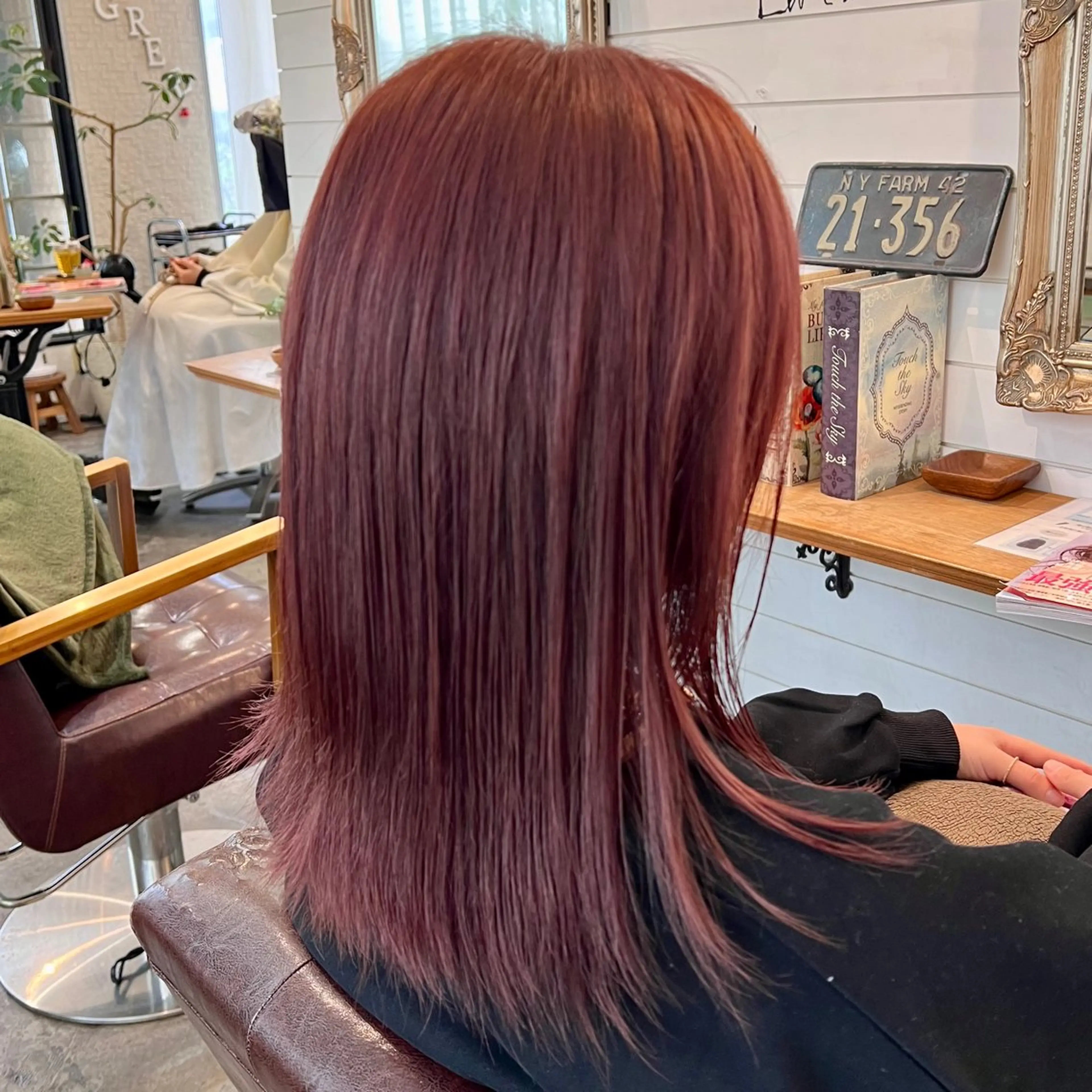 カラー ブリーチ ブリーチなしカラー ピンクカラー ヘアカラー Dia ‎ アキヨシ ミユのヘアスタイル