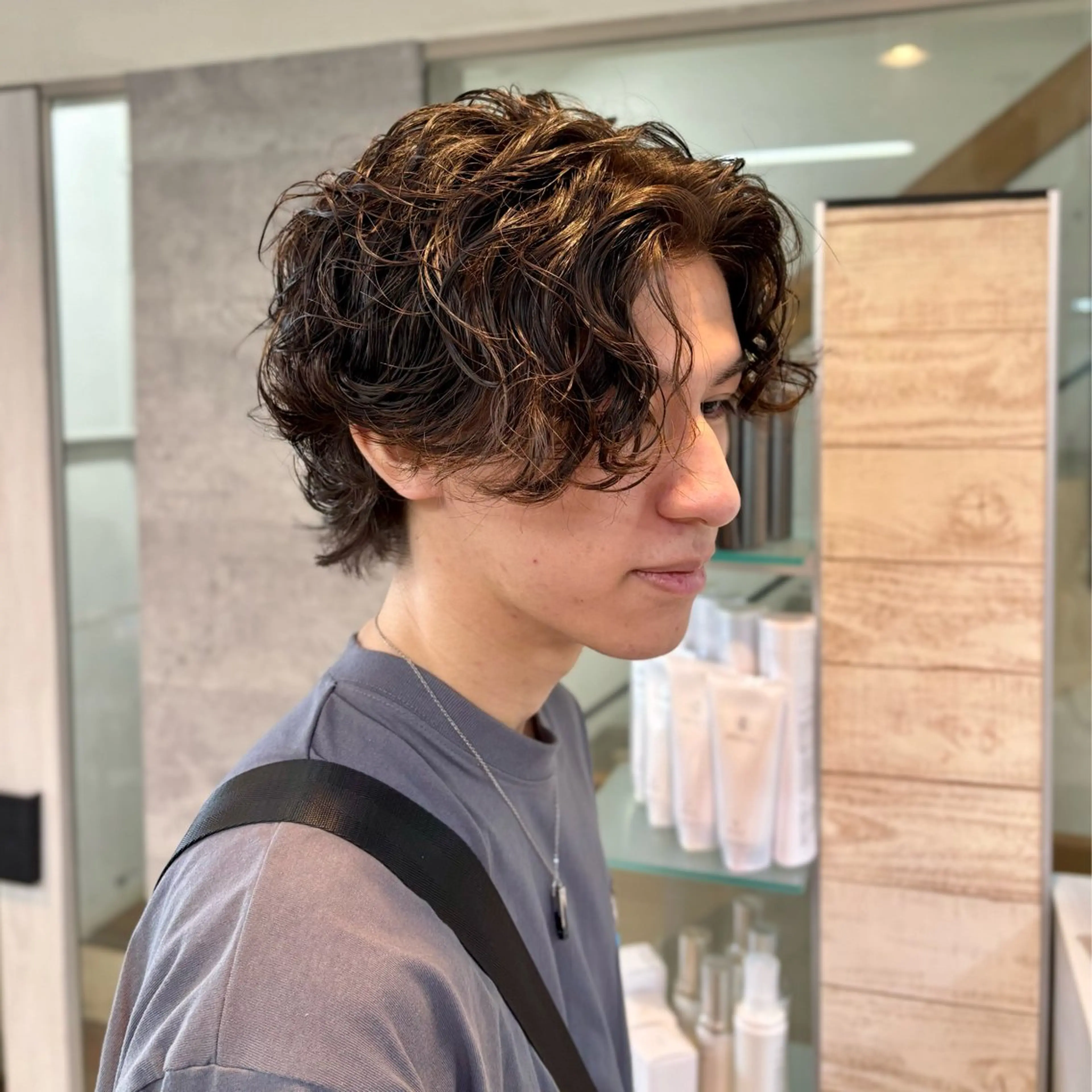 メンズ メンズパーマ カット パーマ 谷昂将　メンズ梅田 /パーマ/毛流れのヘアスタイル