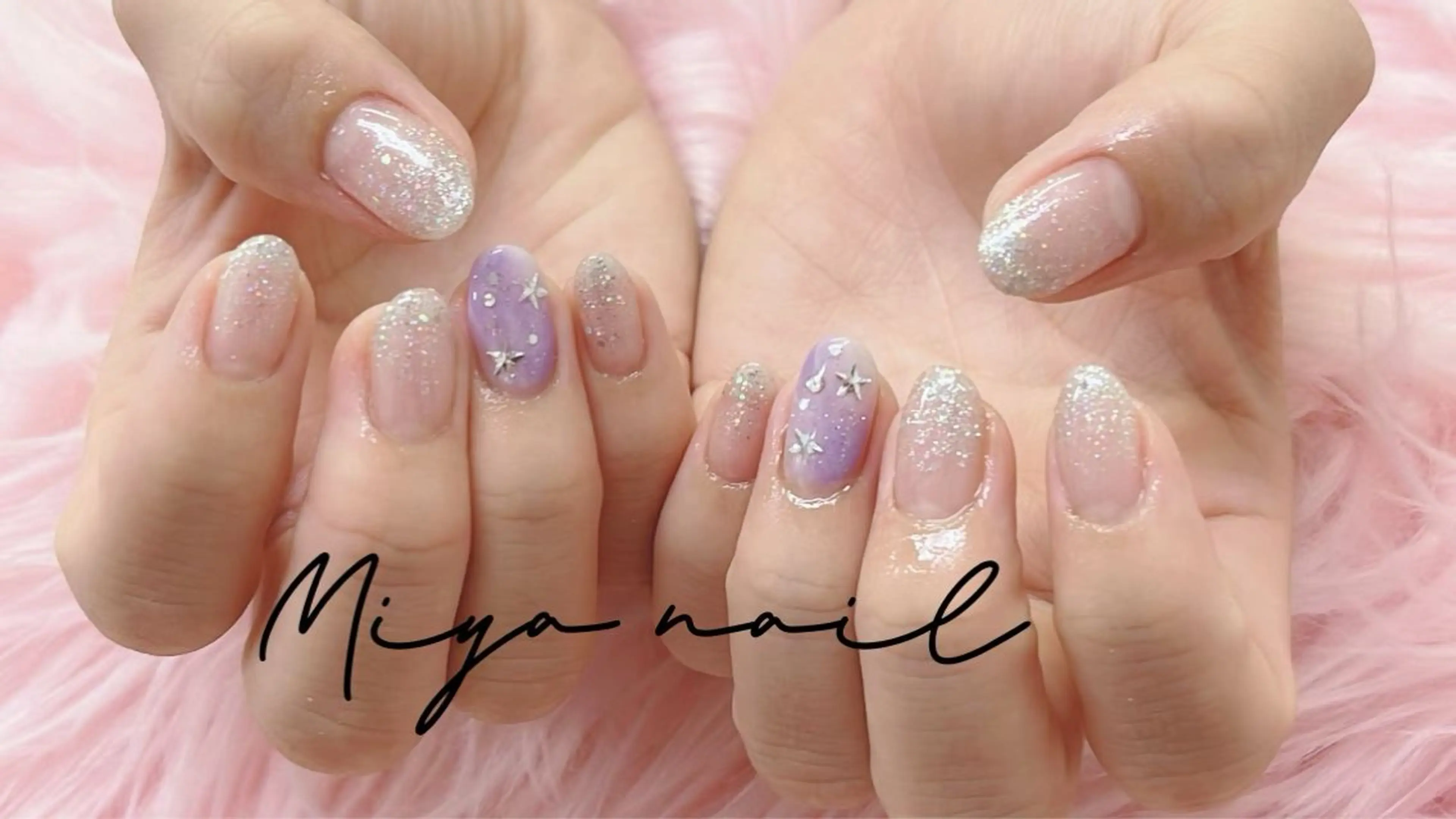 ネイル ハンドネイル ハンドケア 💜MIYA nail川崎店のネイルデザイン