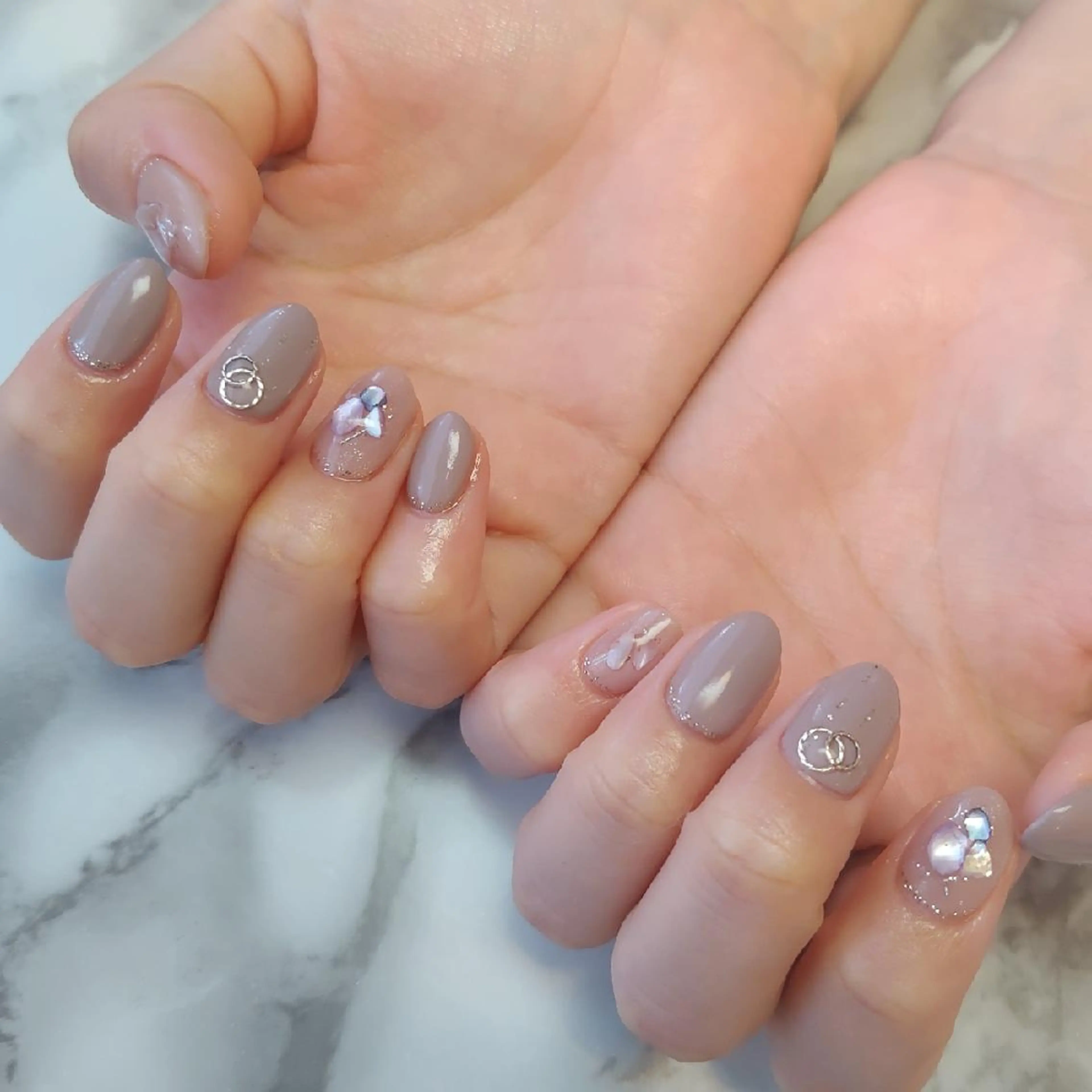 ネイル ニュアンスネイル ジェヌインネイル 河内のネイルデザイン