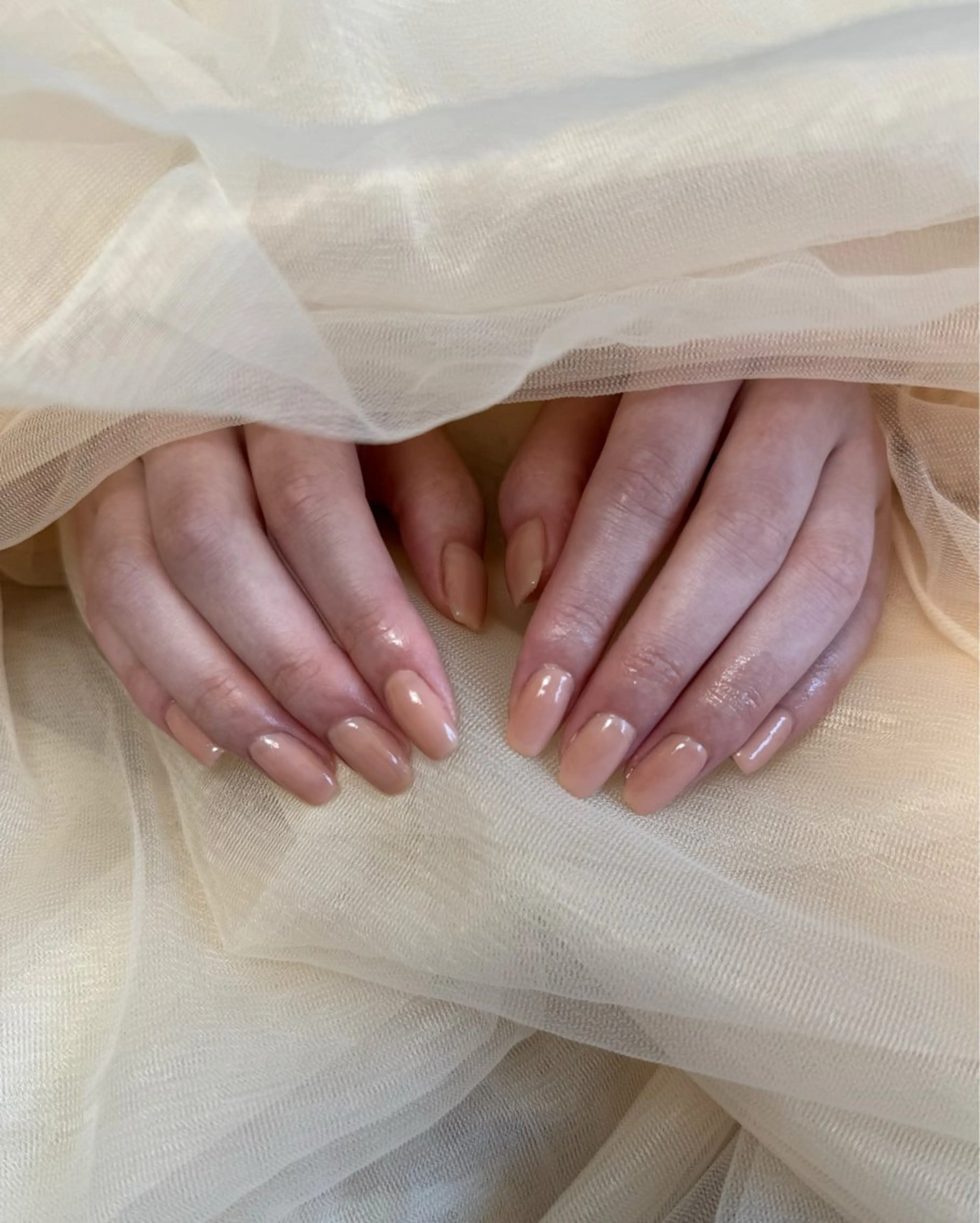 ネイル ワンカラーネイル ピンク ピンクベージュ ハンドネイル via nailのネイルデザイン