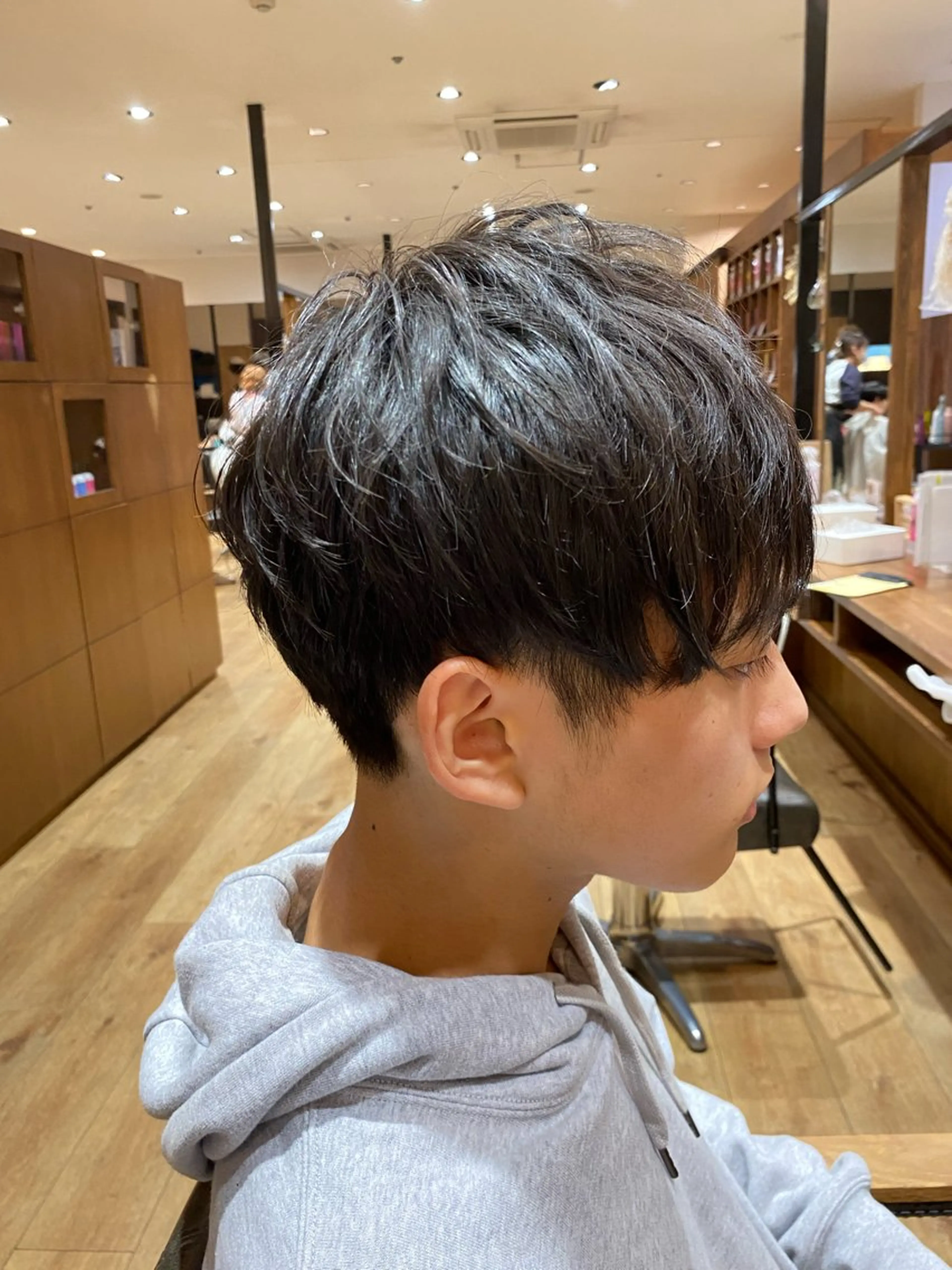 ショート メンズ カット 暖色系カラー まおのヘアスタイル