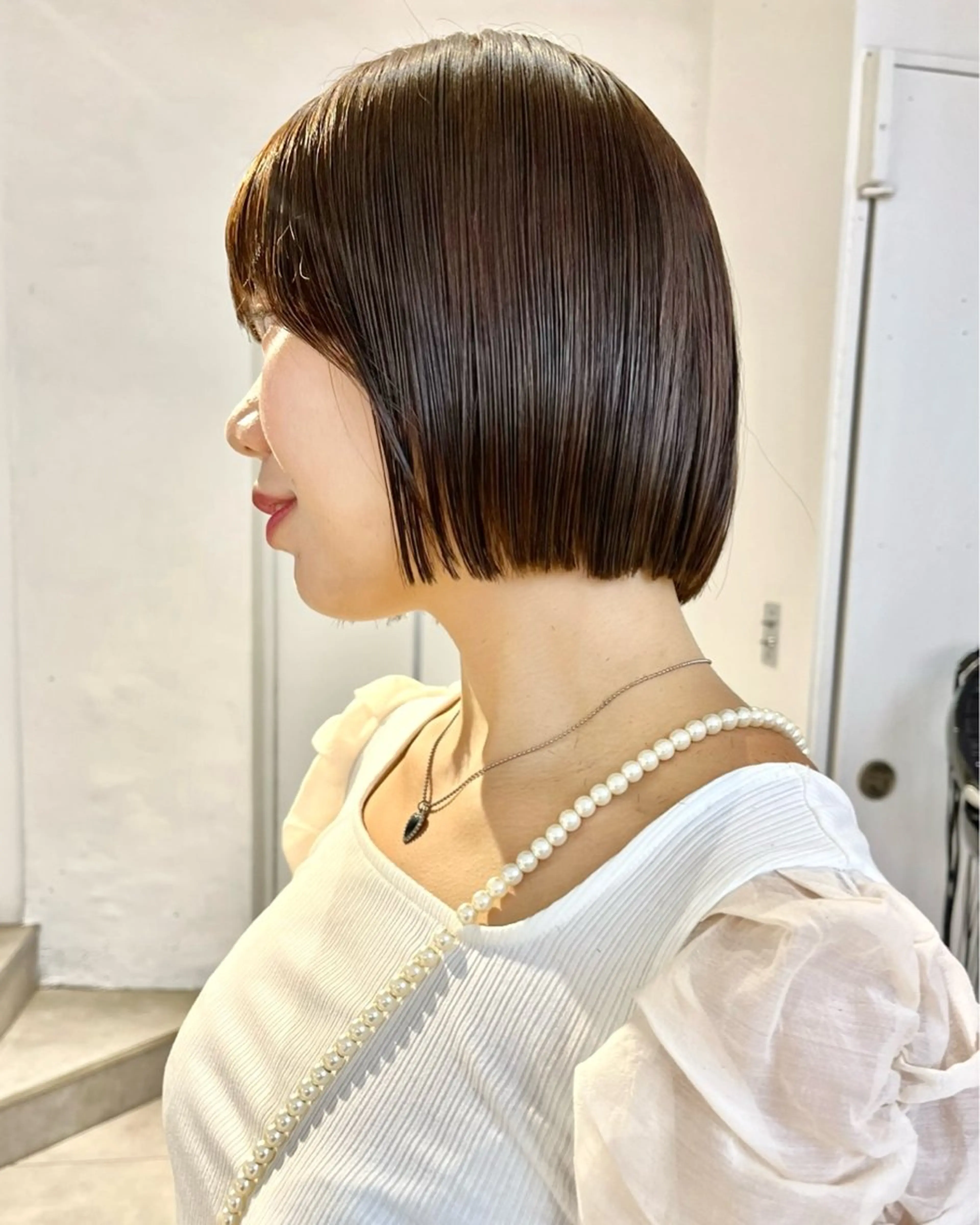 ショート カラー ボブ 顔周りカット/透明感 カラー✂️MEIのヘアスタイル
