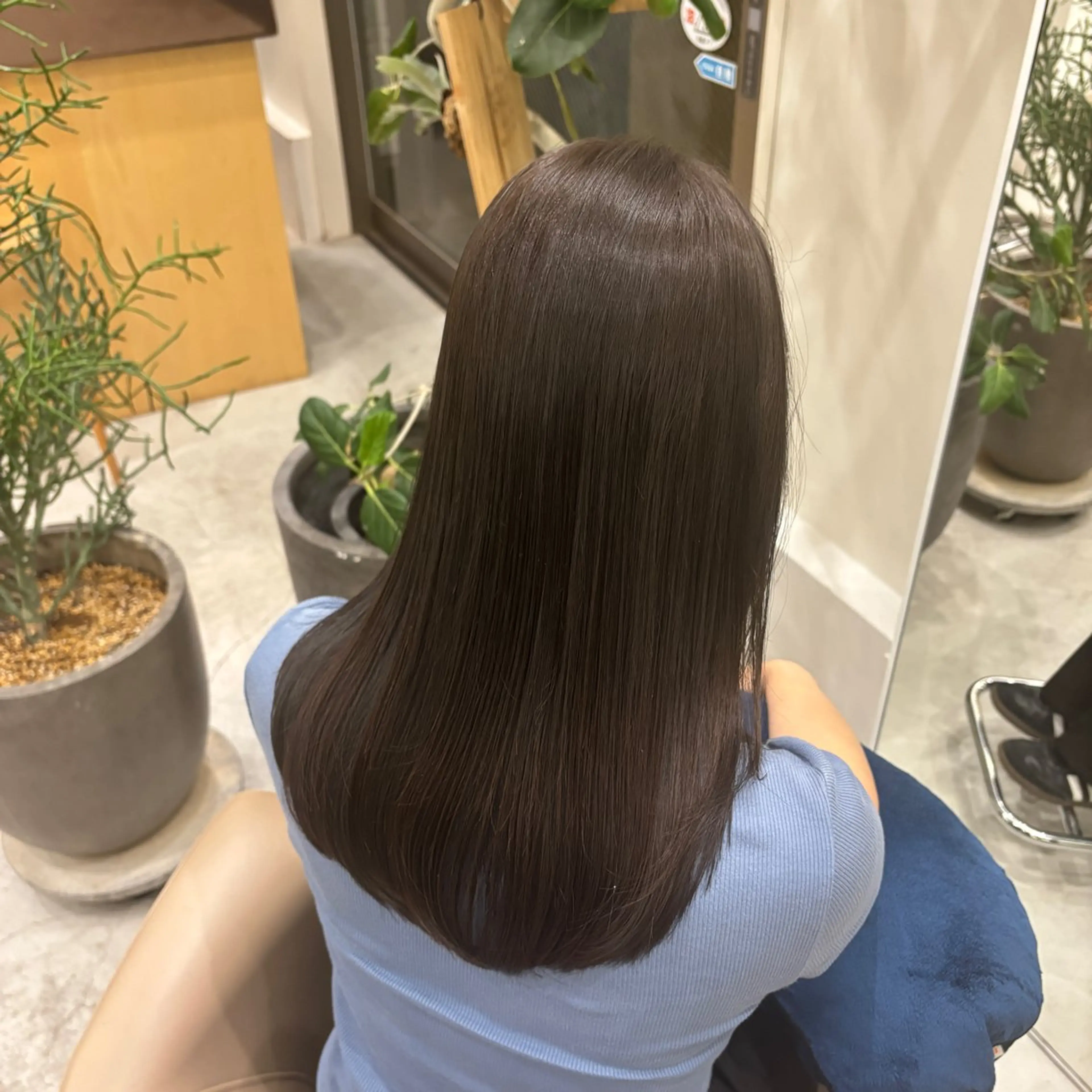 セミロング カラー rion🪽 /wカラー・縮毛矯正のヘアスタイル