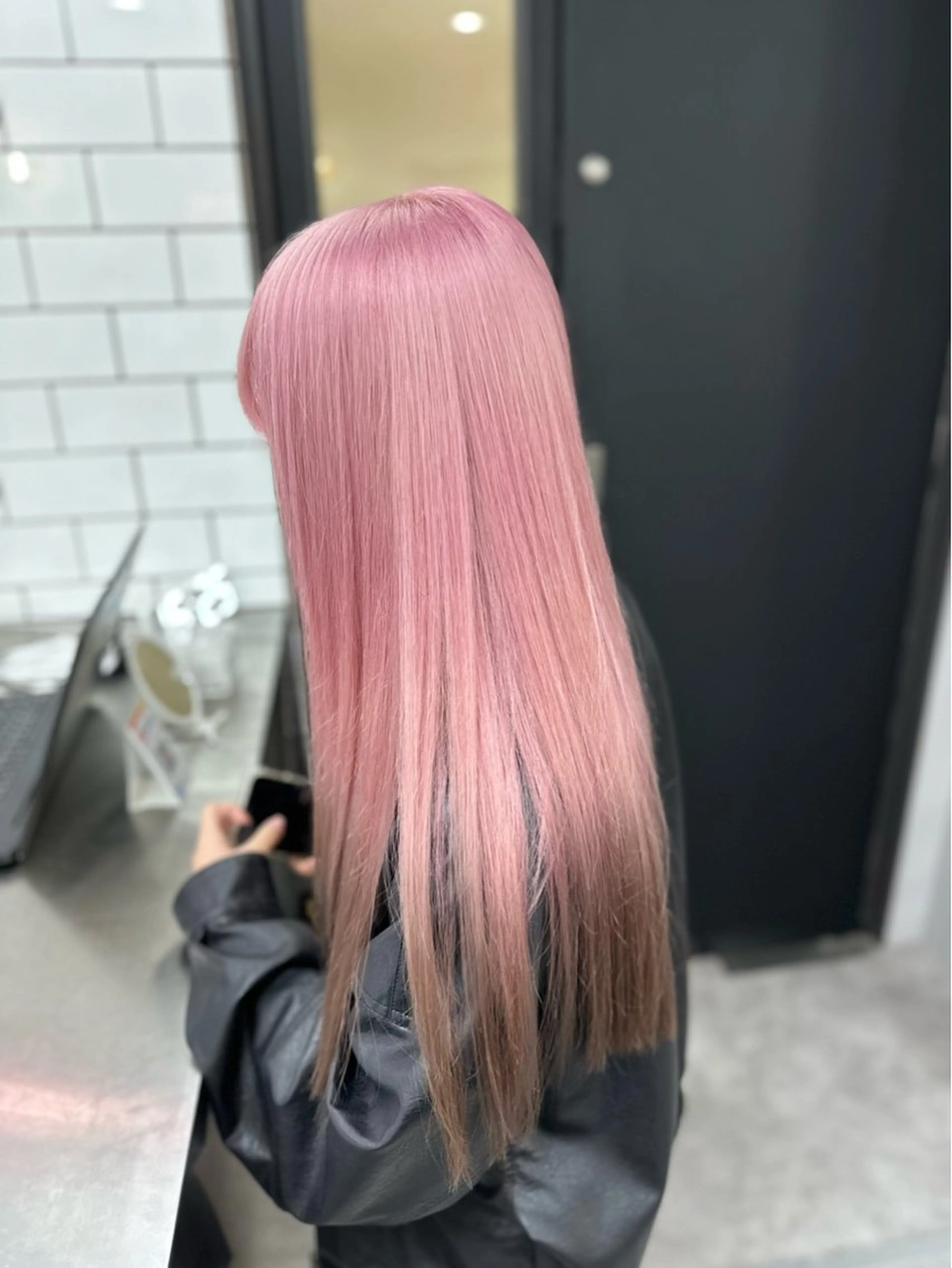 ロング カラー ブリーチ ブラウンカラー GIMMICK pasha所属・天野 タイナのヘアスタイル