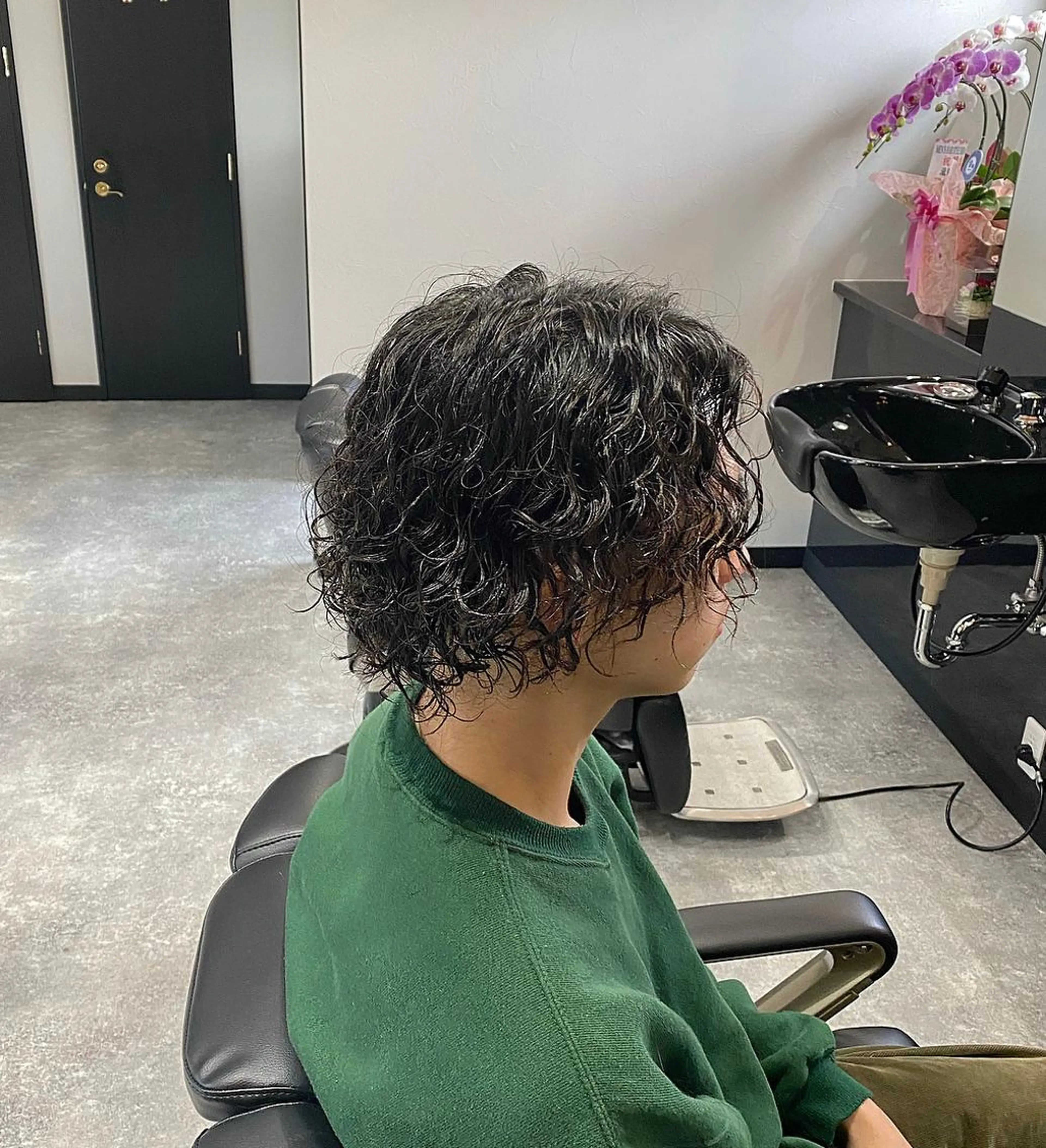 ミディアム パーマ メンズ ミディアムパーマ メンズパーマ スパイラルパーマ 前田賢生 ご新規様はNGのヘアスタイル