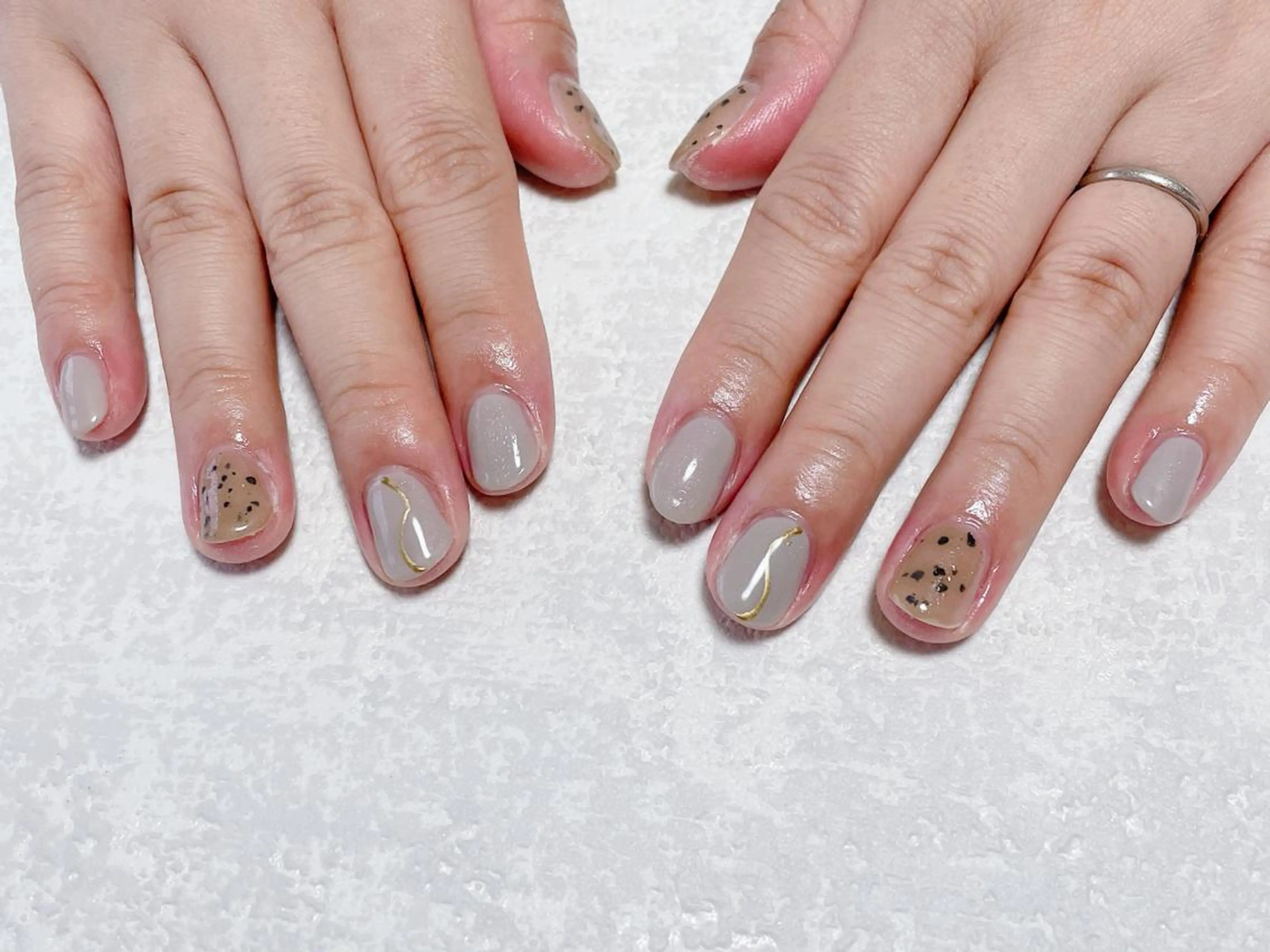 ネイル オーロラネイル フラワーネイル フットネイル フレンチネイル ジェルネイル ハンドネイル kikinail 溝の口のネイルデザイン