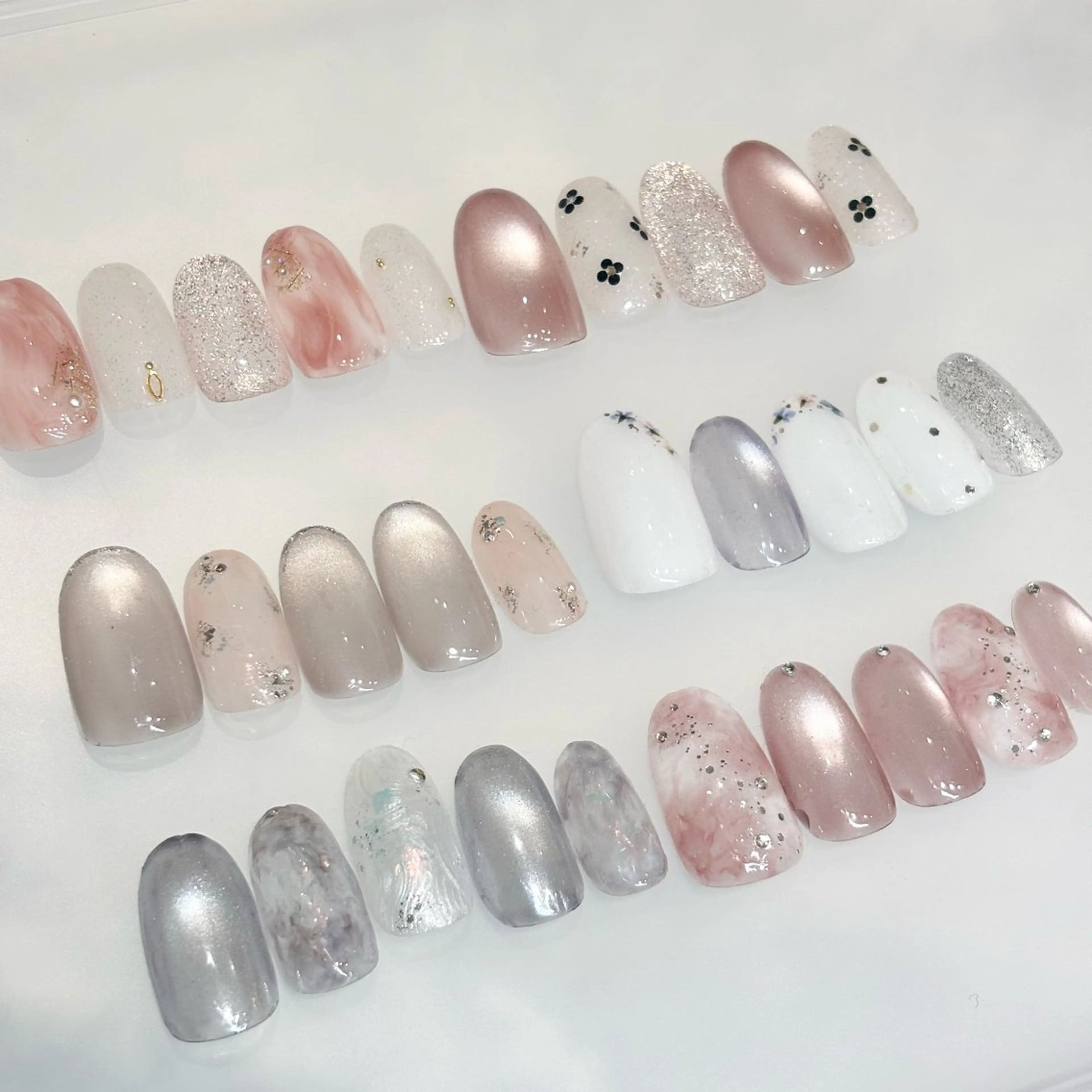 ネイル マグネットネイル オフィスネイル シンプルネイル ROSEDALE 江戸のネイルデザイン