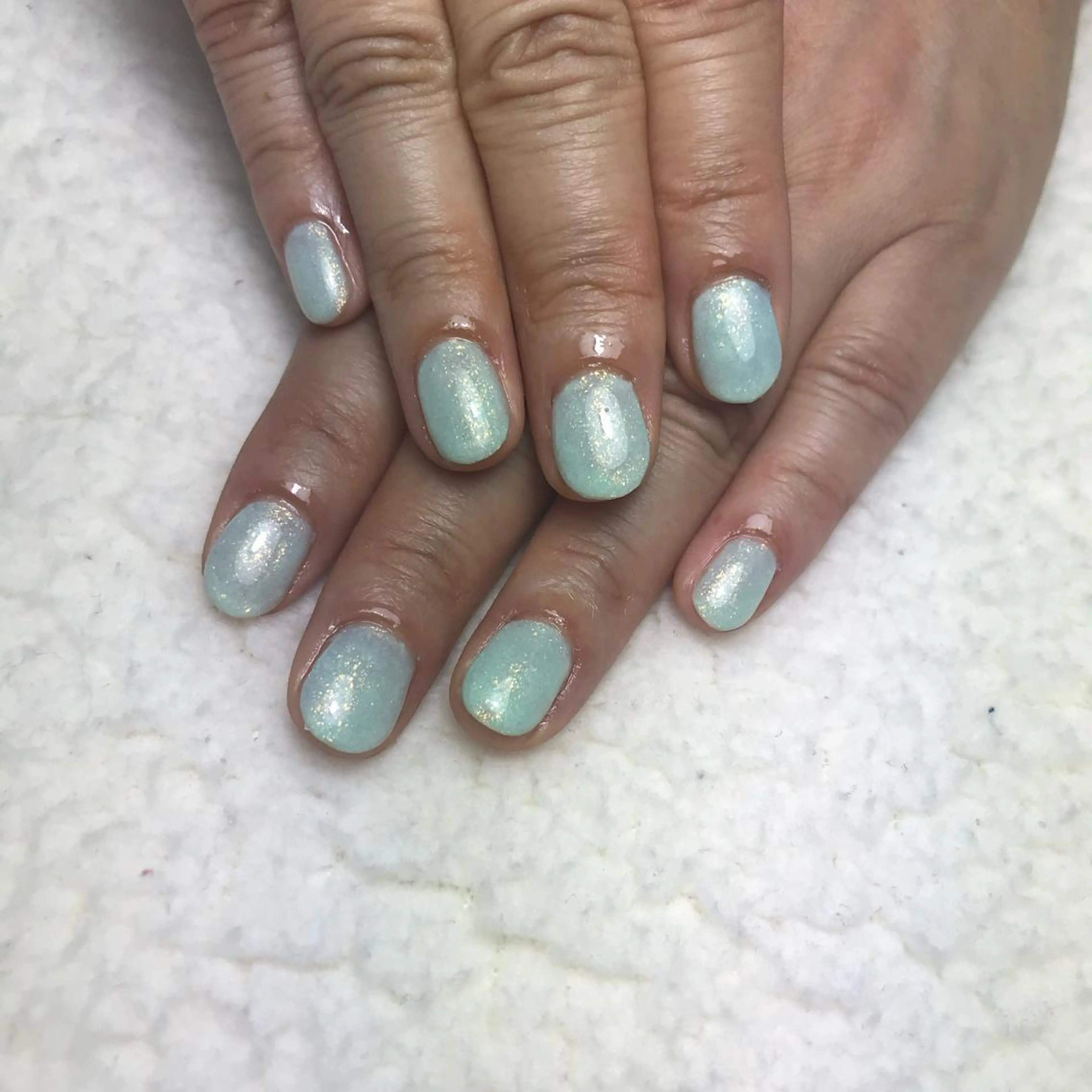 ネイル グリーン ラメ(グリッター) ハンドネイル COCO+所属・COCO +のエステ・リラクイメージ