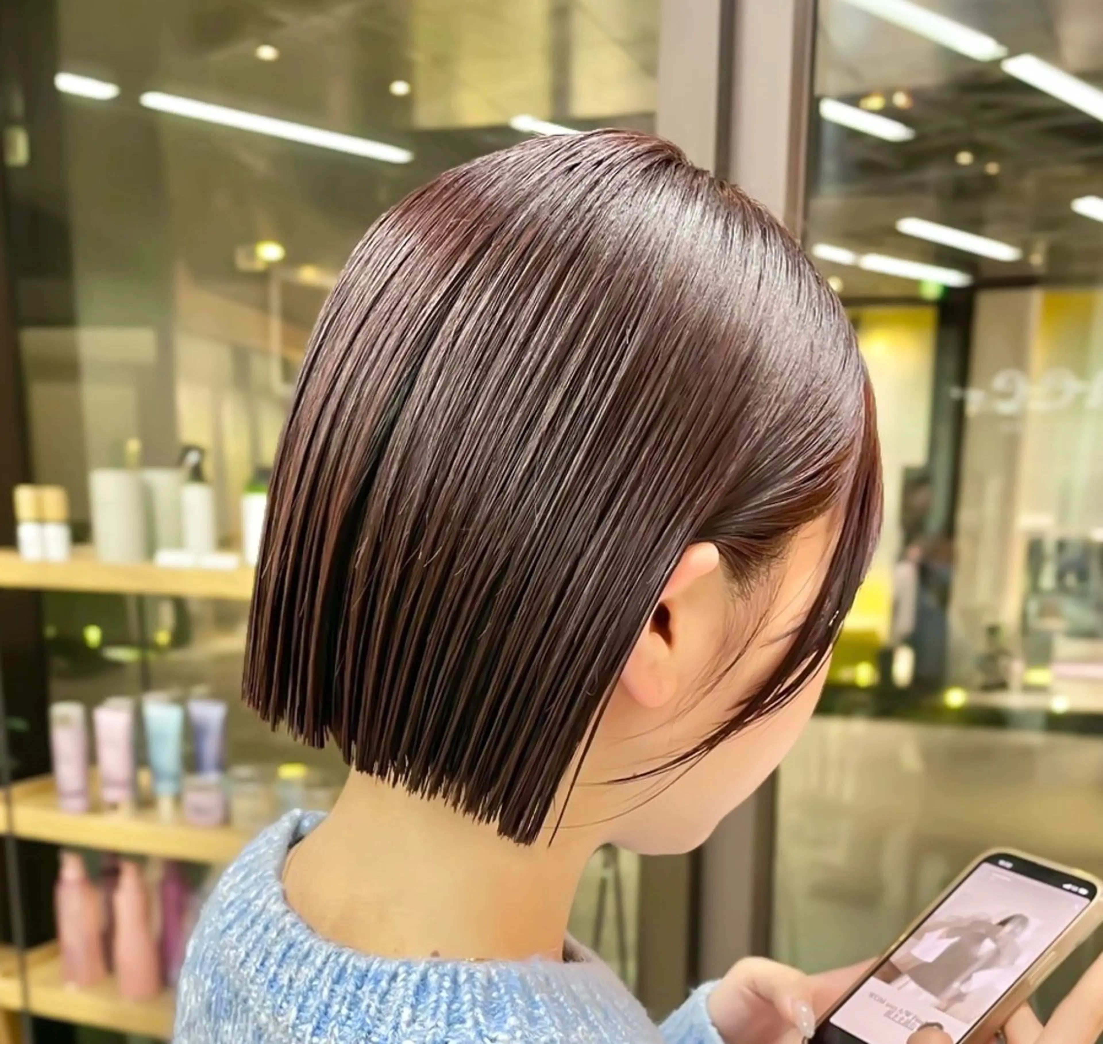 ショート カラー ラベンダーカラー ボブ カット ヘアカラー トリートメント mee.表参道所属・ボブ/ショート /パーマ/shinのヘアスタイル