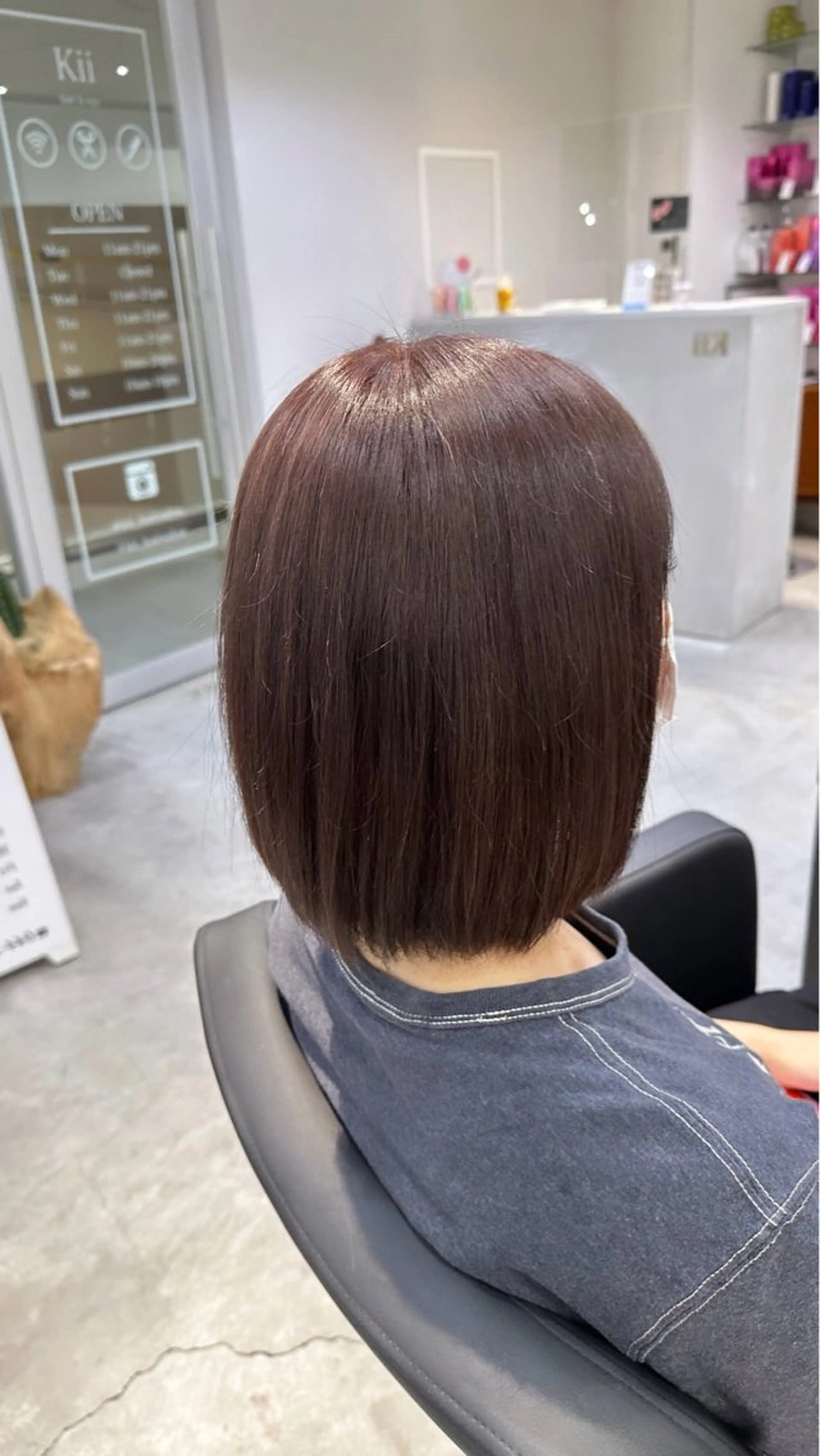 カラー ブリーチ 透明感カラー グレージュ ラベンダーカラー ラベンダーグレージュ カット ヘアカラー kii所属・サエキ ルイのヘアスタイル