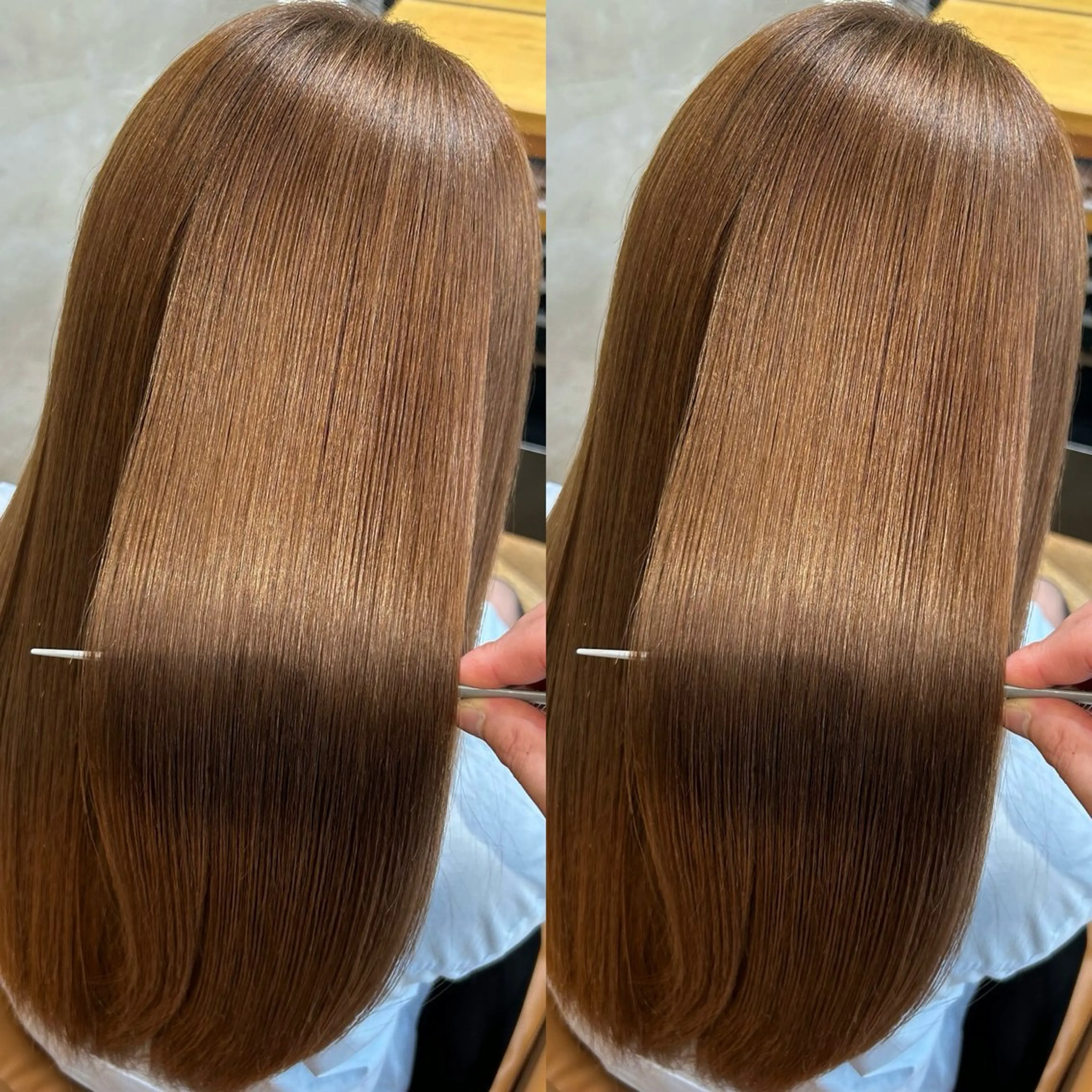 ロング カラー パーマ カット ヘアカラー トリートメント 新宿✨顔周りカット 韓国ヘア/坂本亜裟海のヘアスタイル