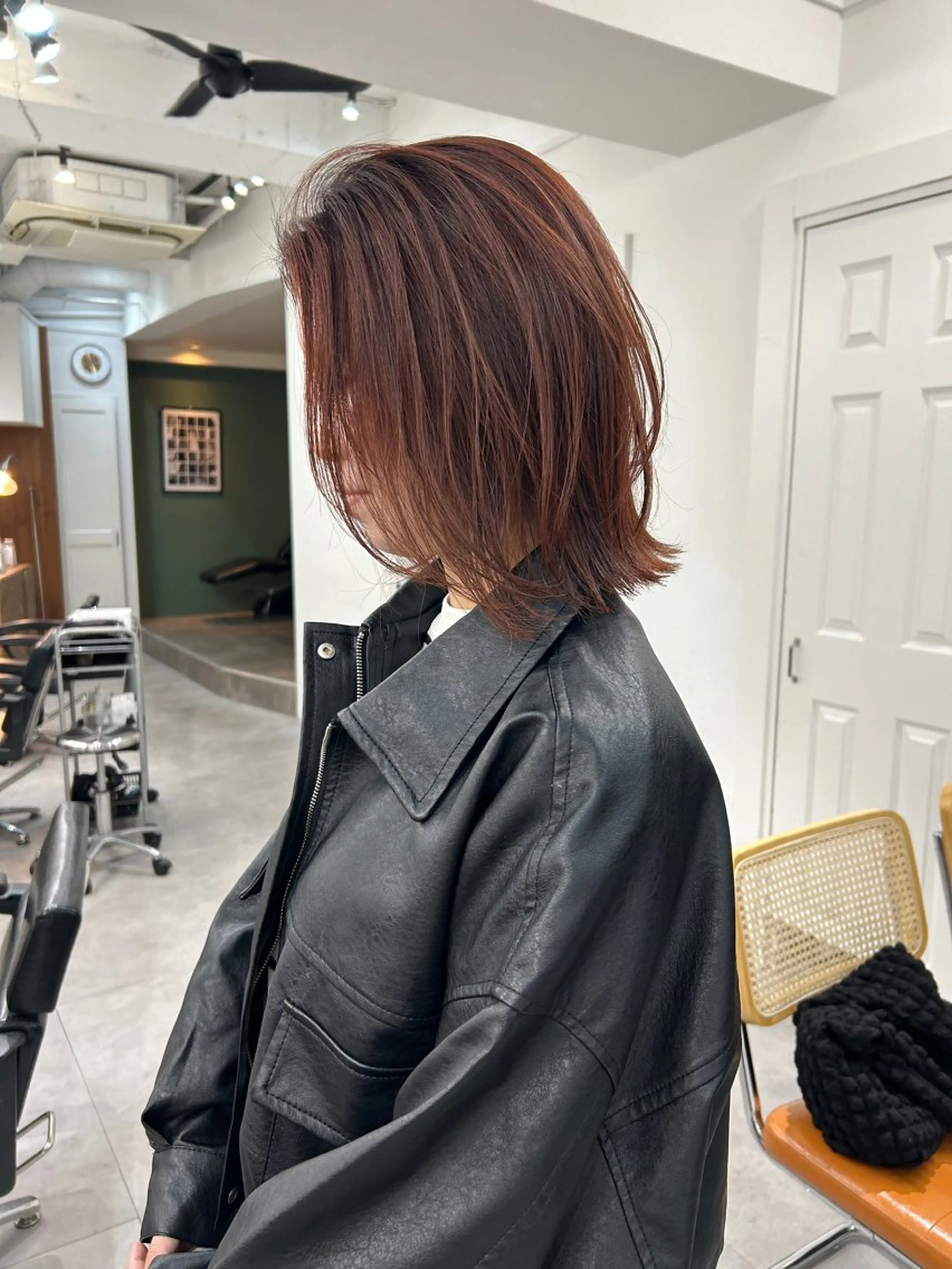 ミディアム カラー レイヤーボブ/ 艶カラー/サナ🌼のヘアスタイル