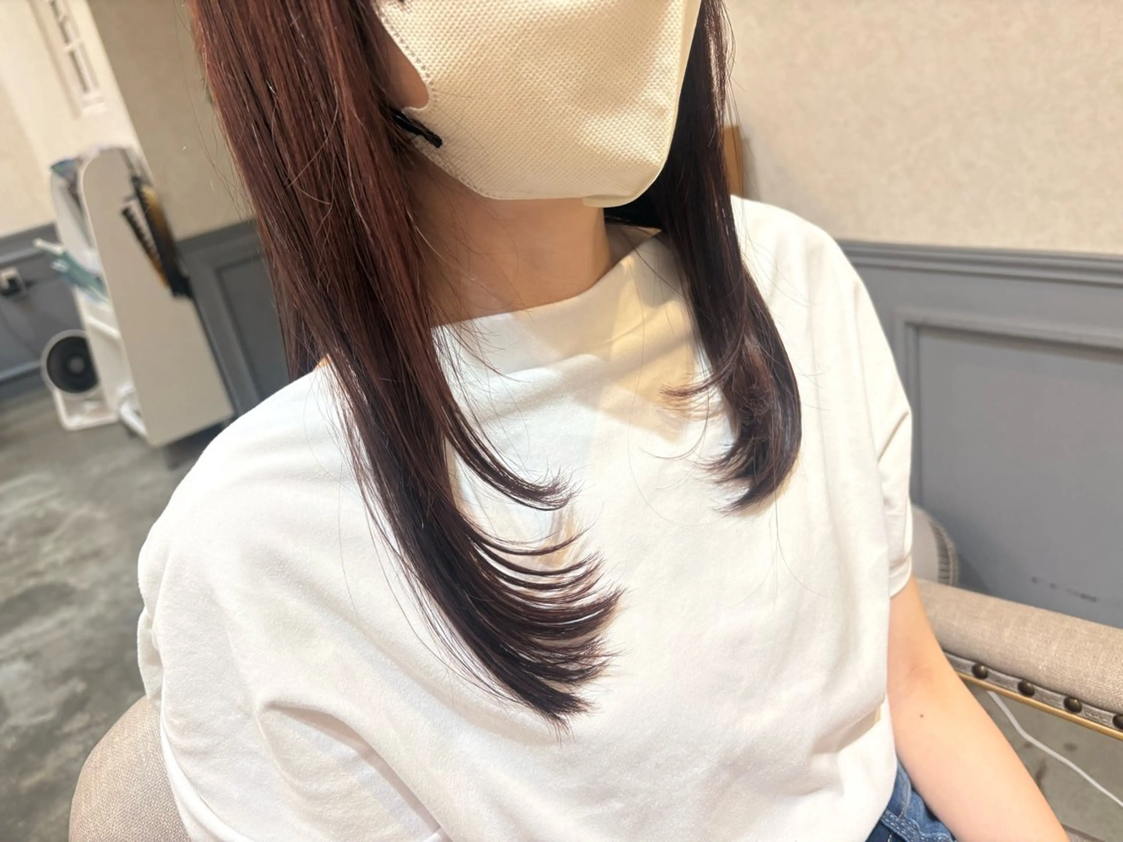 💟レイヤーカット💟トリートメントはキューティクル補修させて頂きますの写真