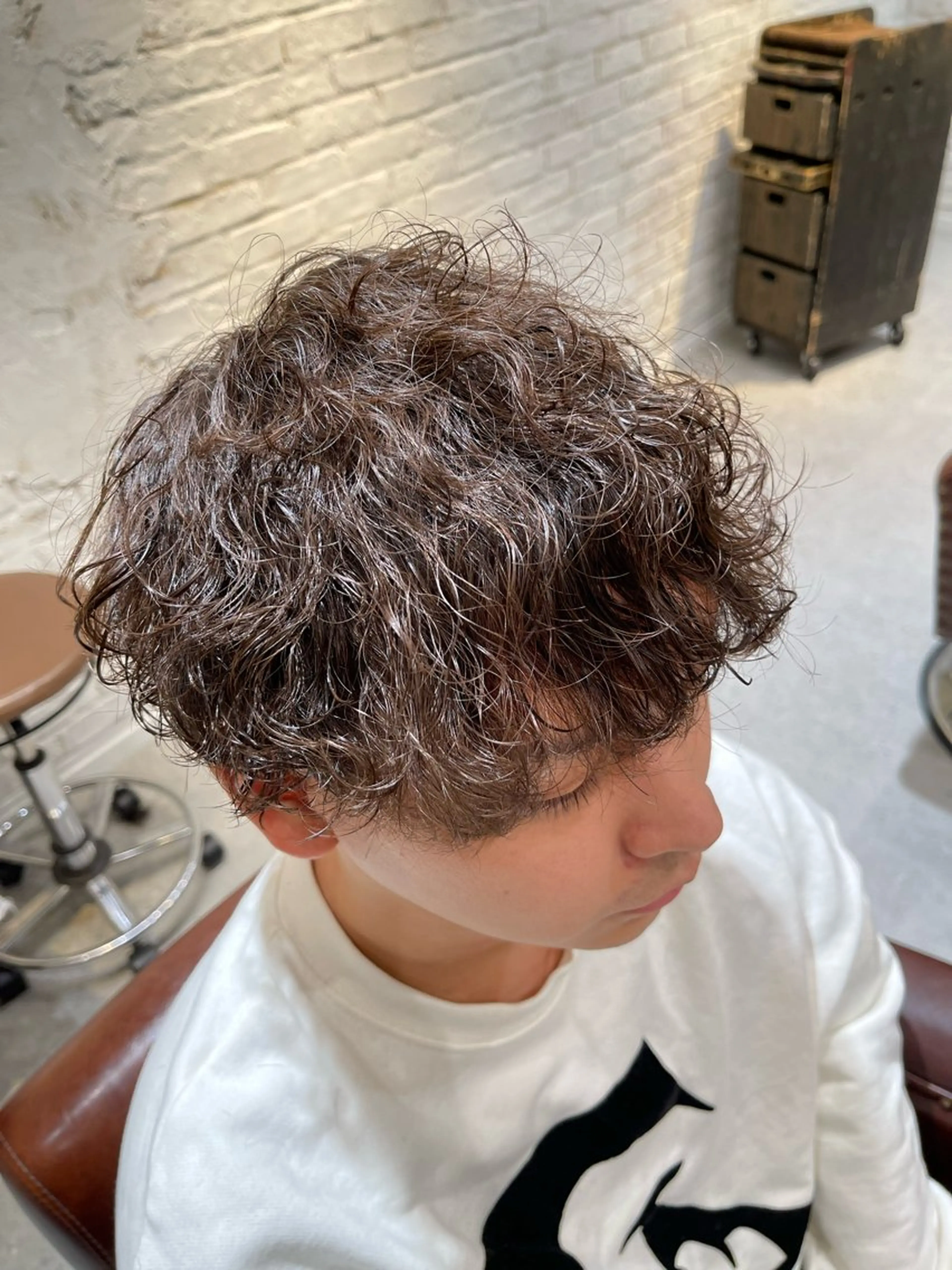 ショート パーマ メンズ luce所属・千代 夏輝のヘアスタイル