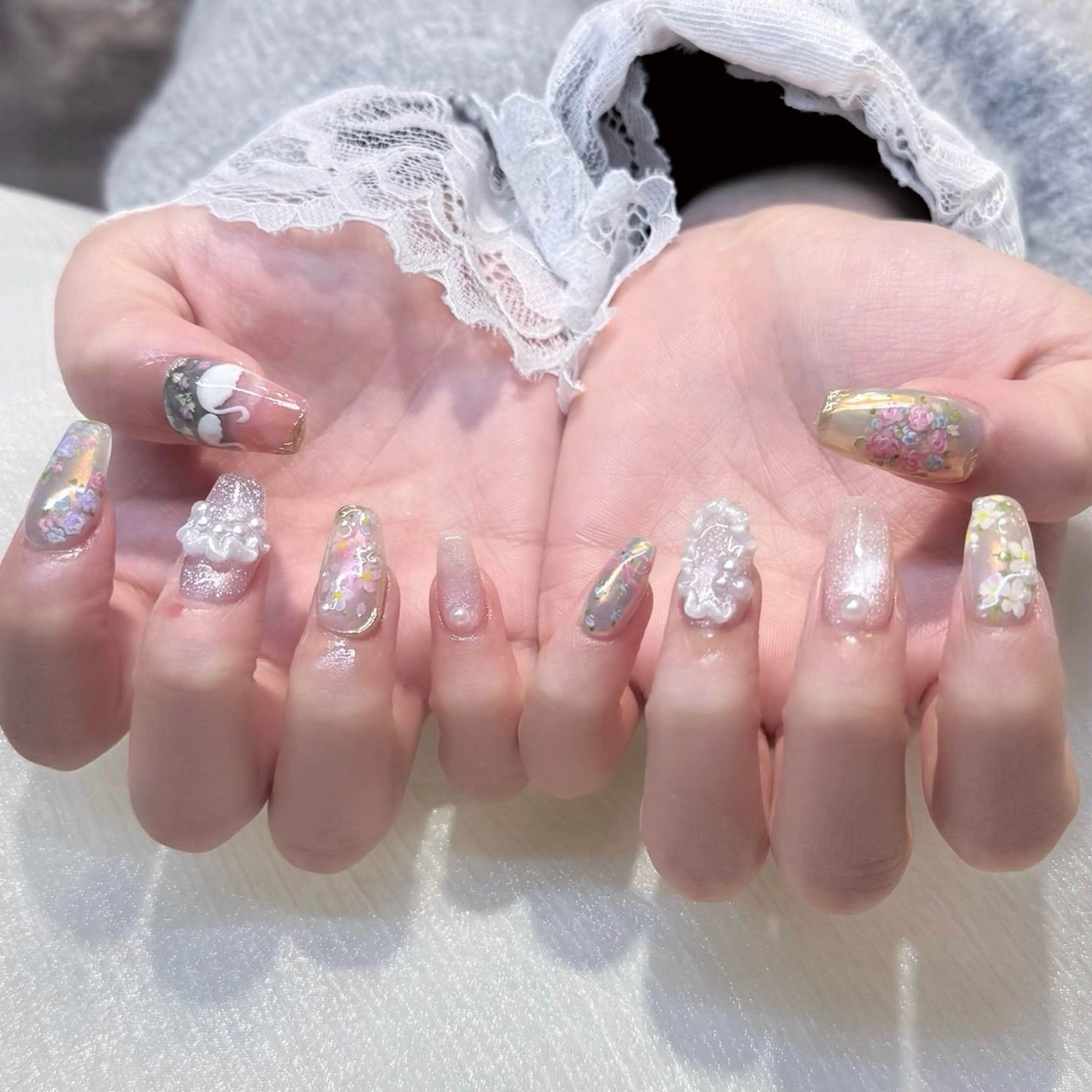 ネイル ハンドネイル 新井 ひなののネイルデザイン