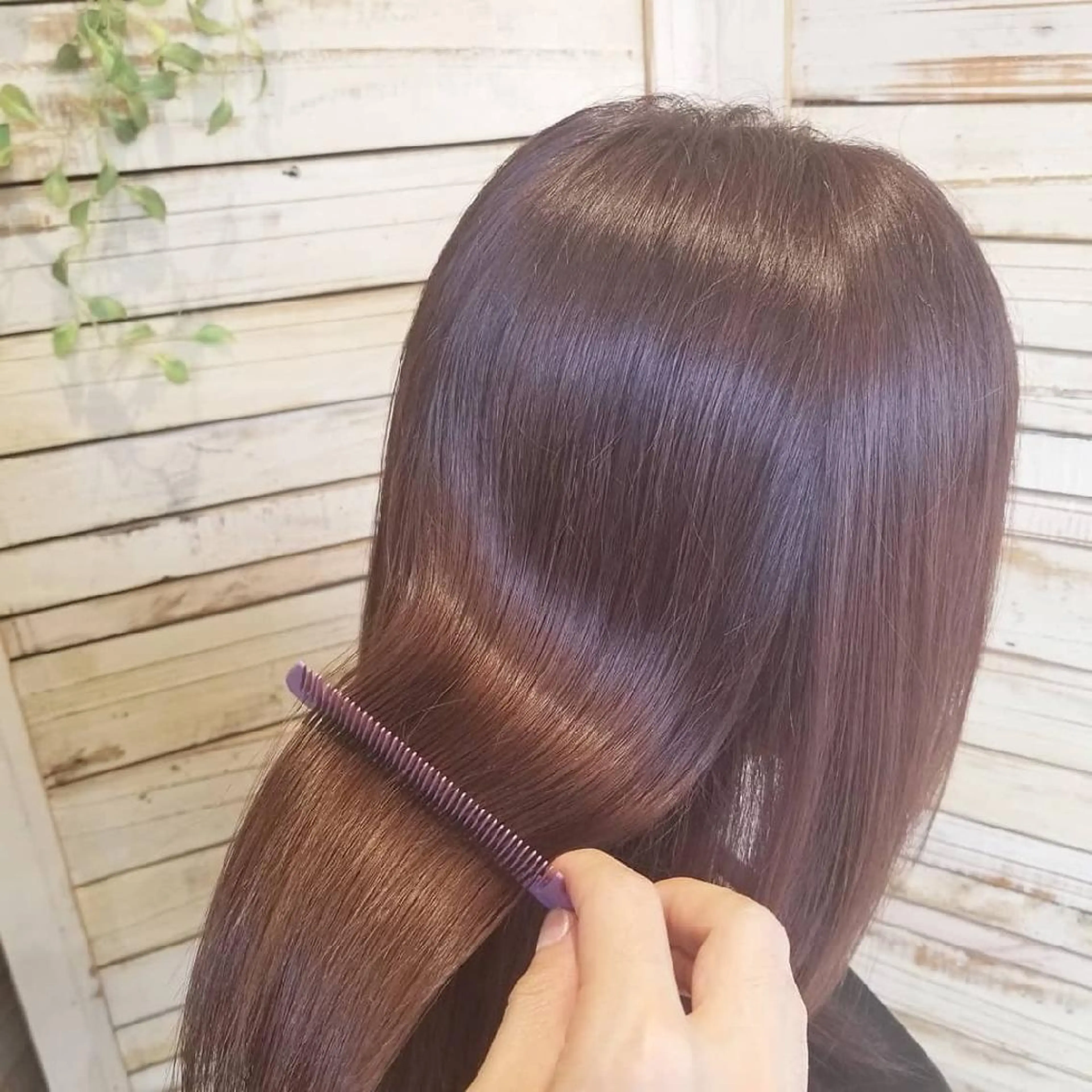 セミロング 縮毛矯正 Ash 店長 山下達也のヘアスタイル