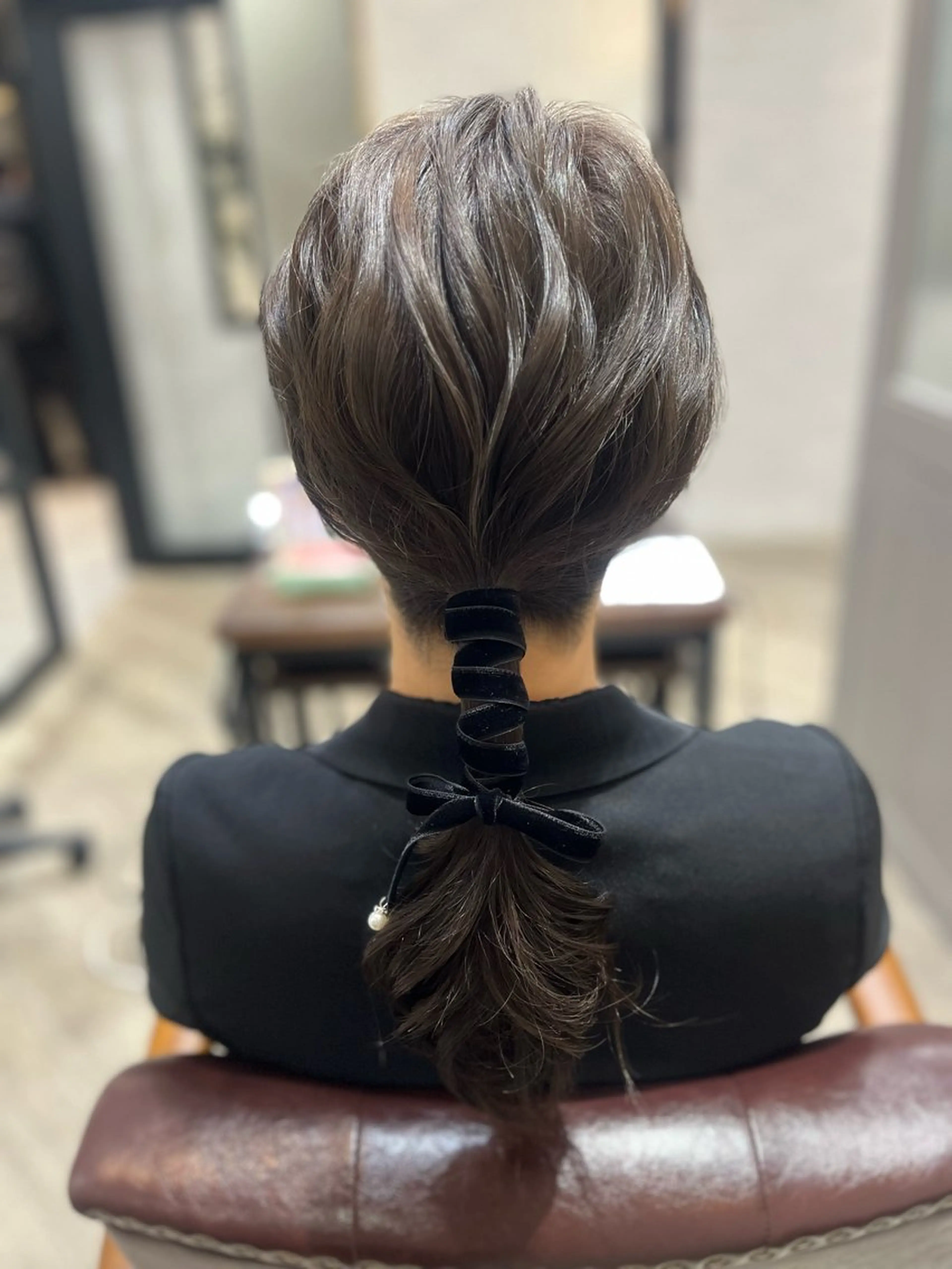 ロング ヘアアレンジ ヘアセット 🫧ぷる艶カラー🫧 Yuubi🦩のヘアスタイル