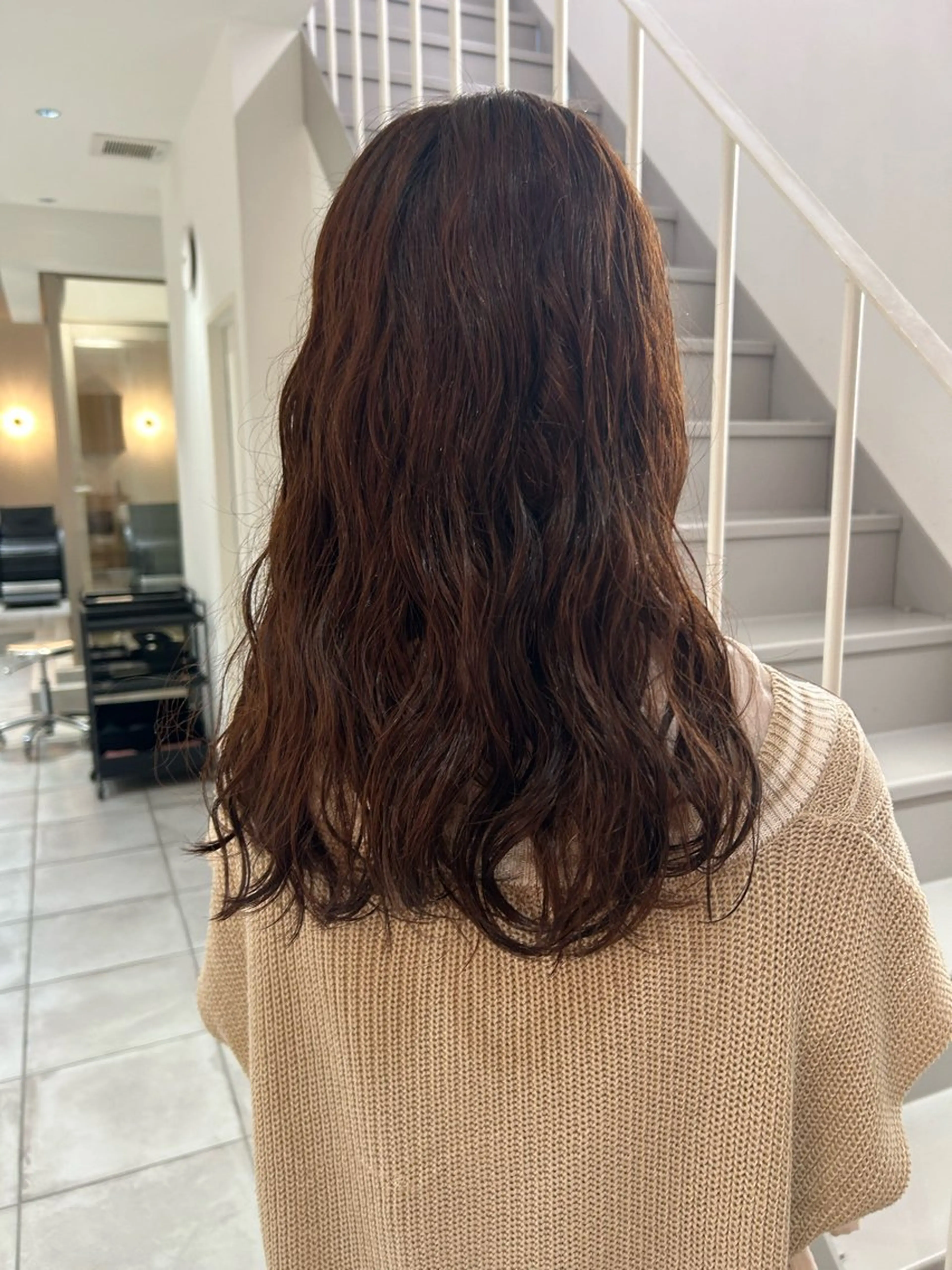 ロング パーマ カット パーマ トリートメント hanabi / パーマのヘアスタイル