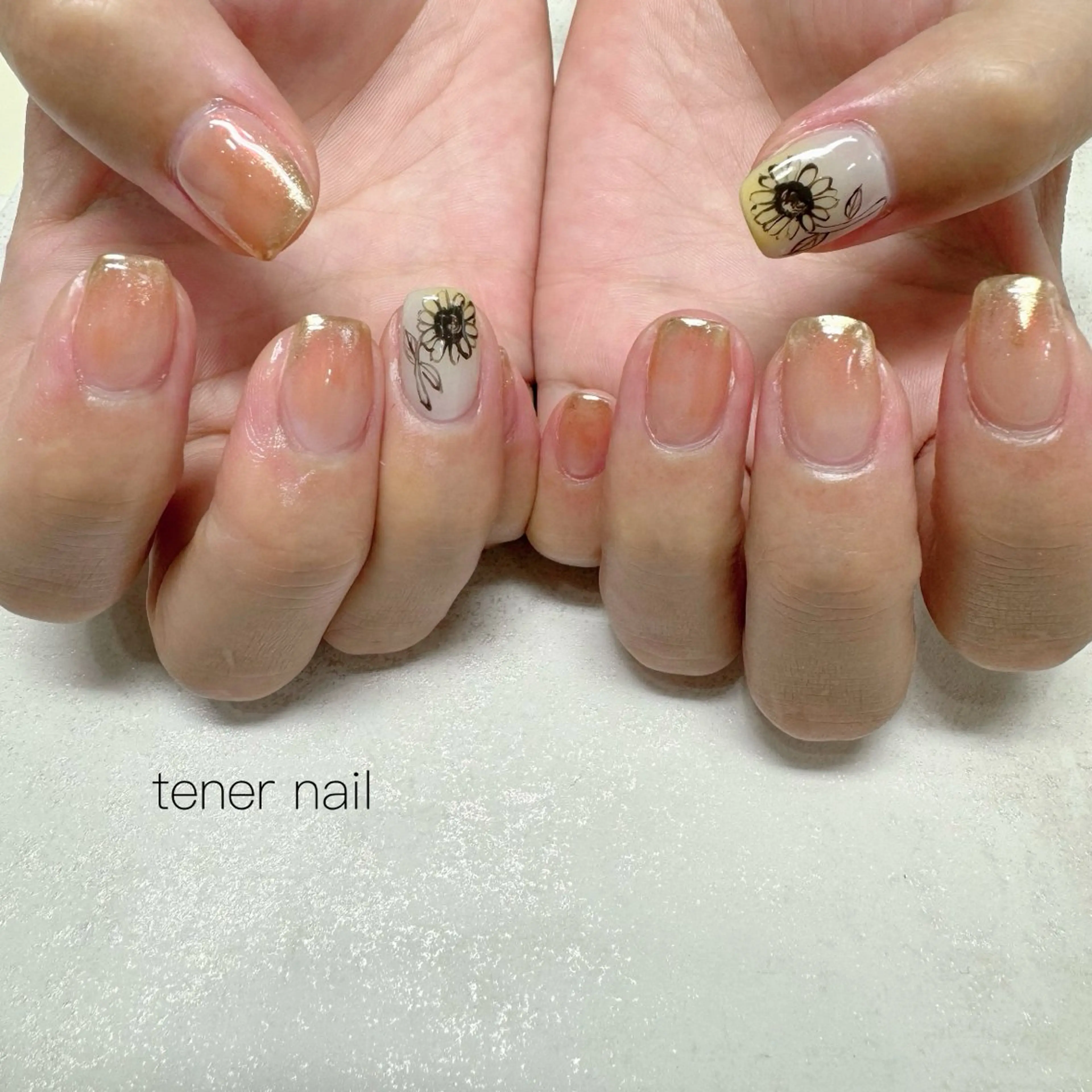 ネイル ニュアンスネイル ハンドネイル tener  nail  テネルネイル所属・テネルネイル tener nailのネイルデザイン