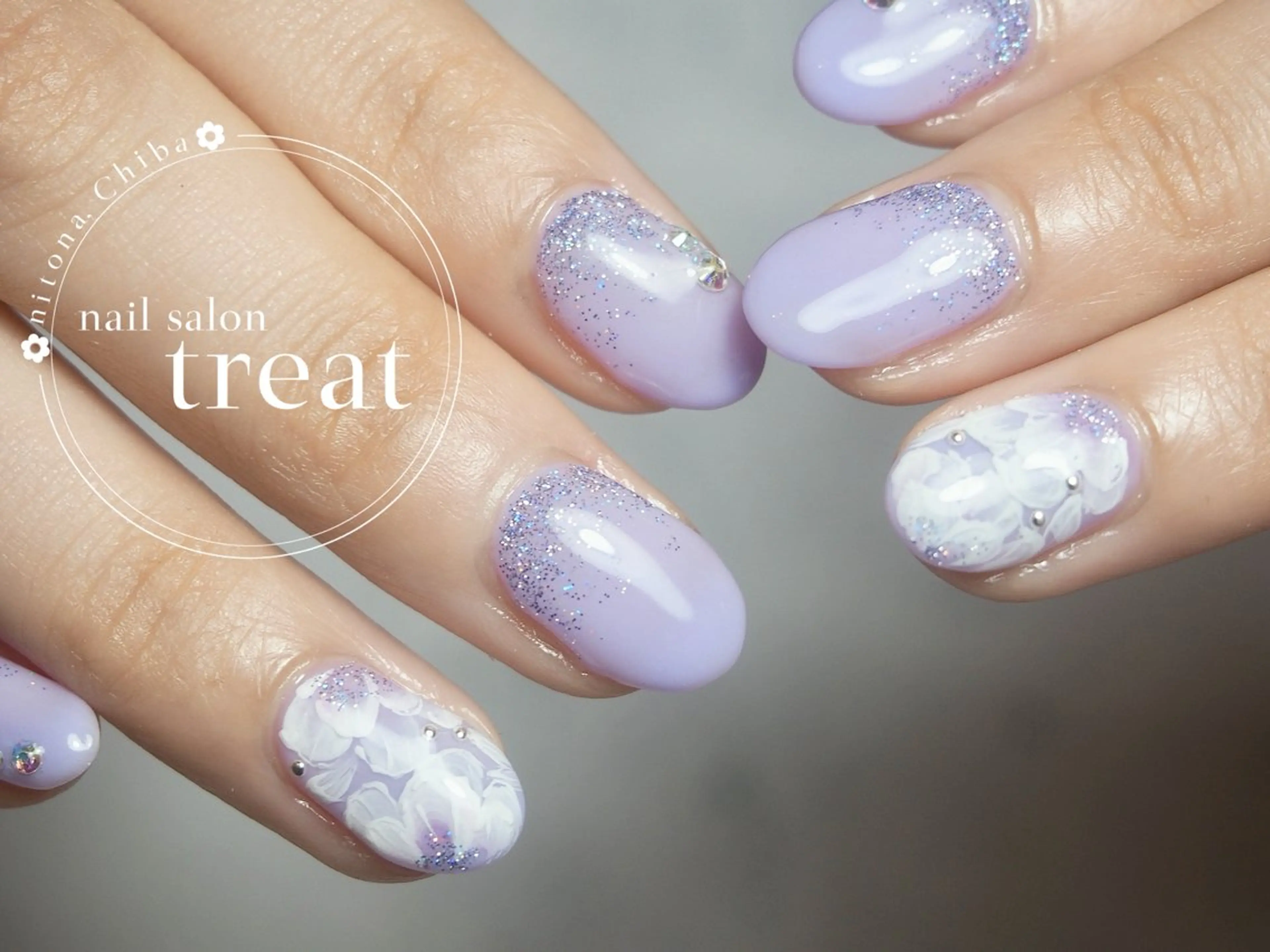 ネイル アートネイル フラワーネイル nail salon treat あいのネイルデザイン