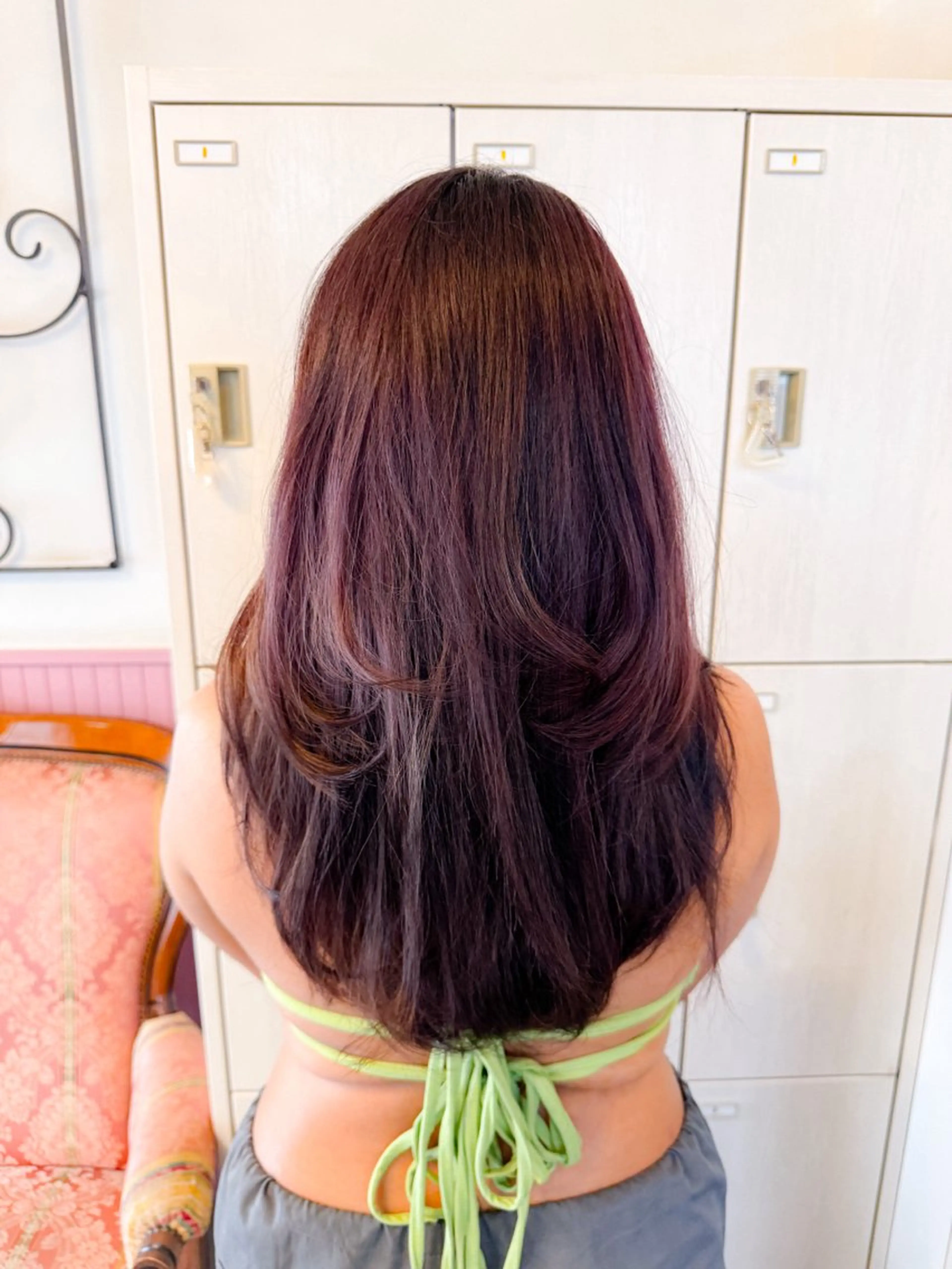 ロング カラー パーマ ヘアアレンジ メンズ 表参道Lise おおいしおりのヘアスタイル