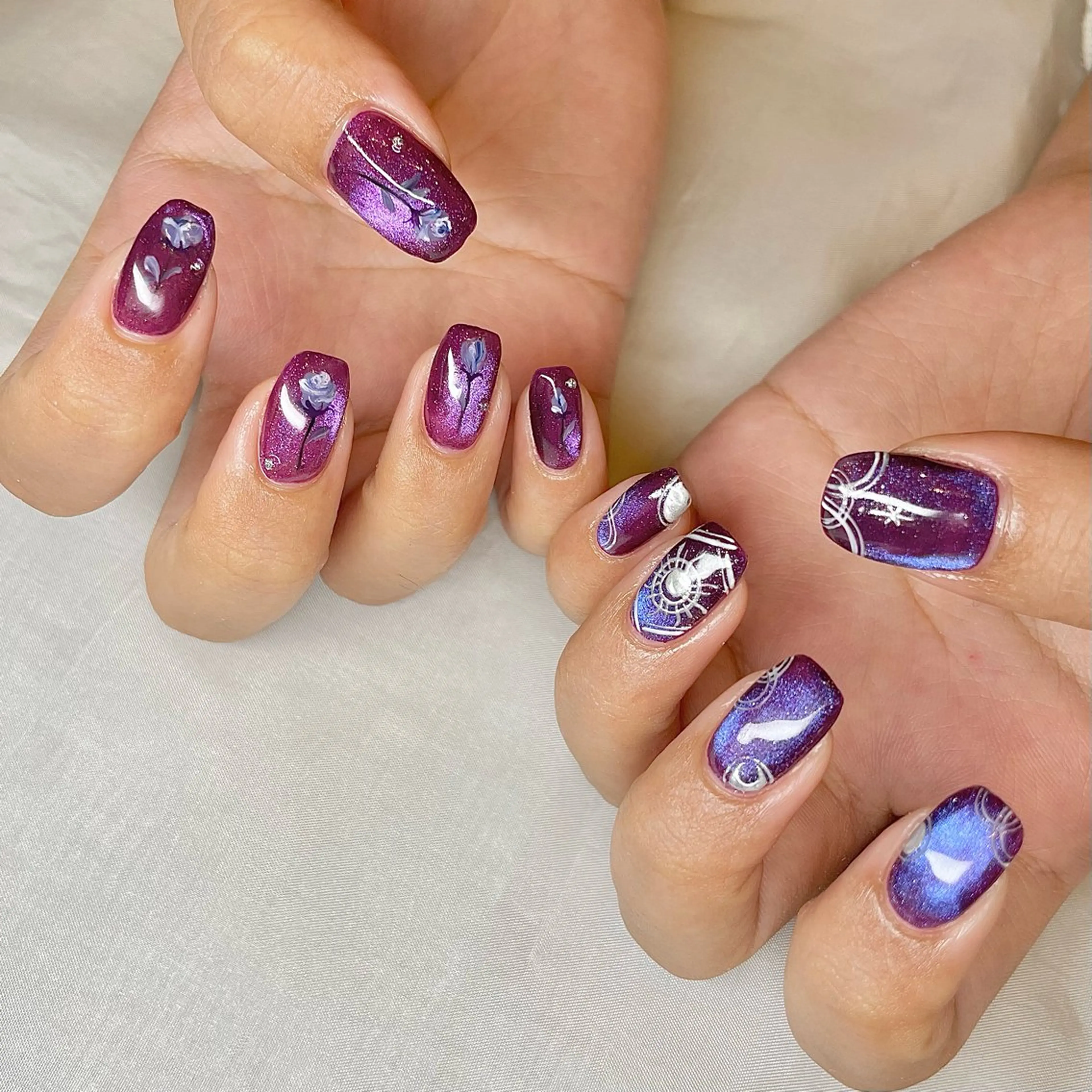 メンズ ネイル マグネットネイル nail&eye Aoのマツエク・マツパデザイン