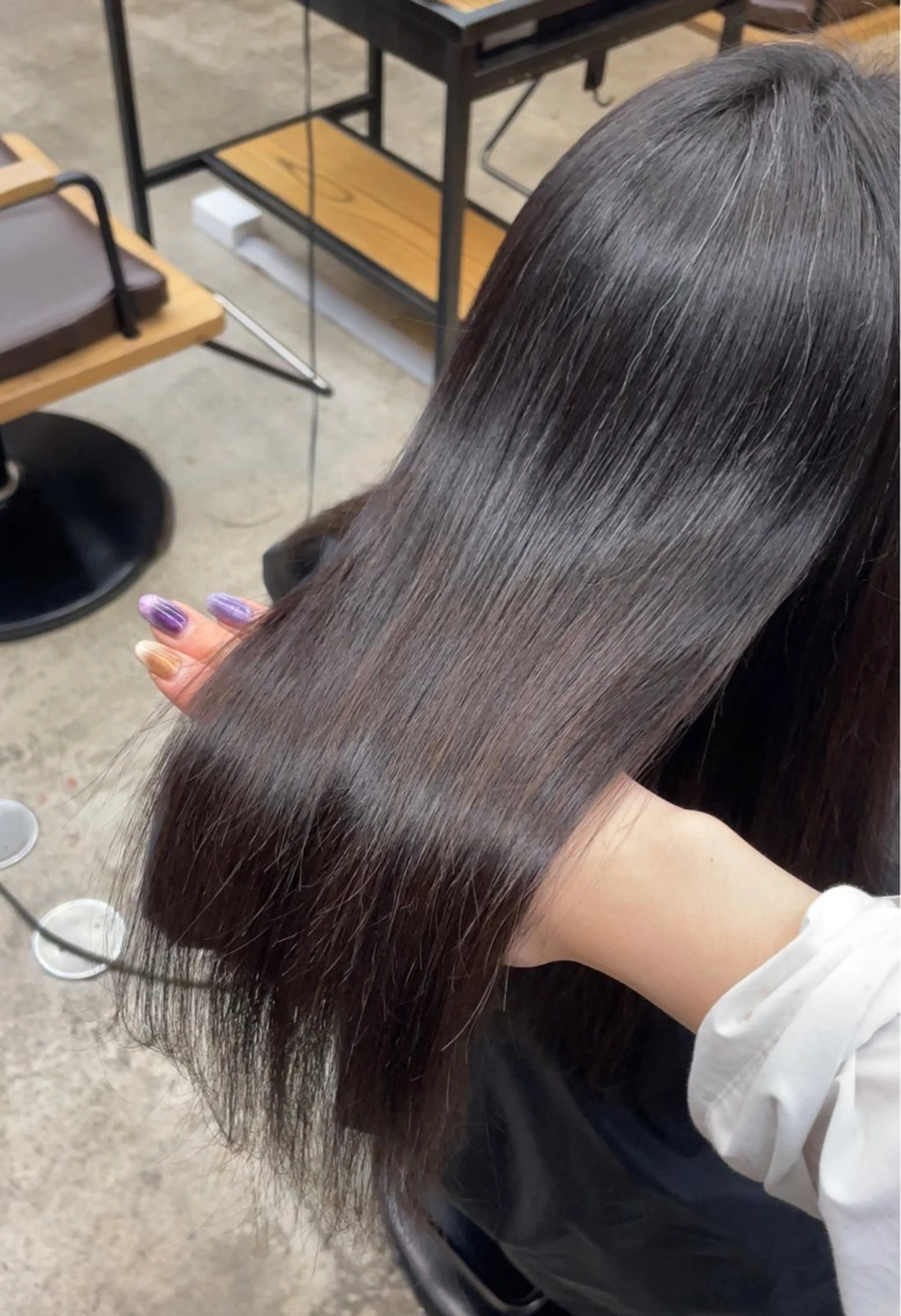 ロング パーマ 縮毛矯正 ストレートパーマ ブリーチ矯正/ ブリーチ特化mikaのヘアスタイル